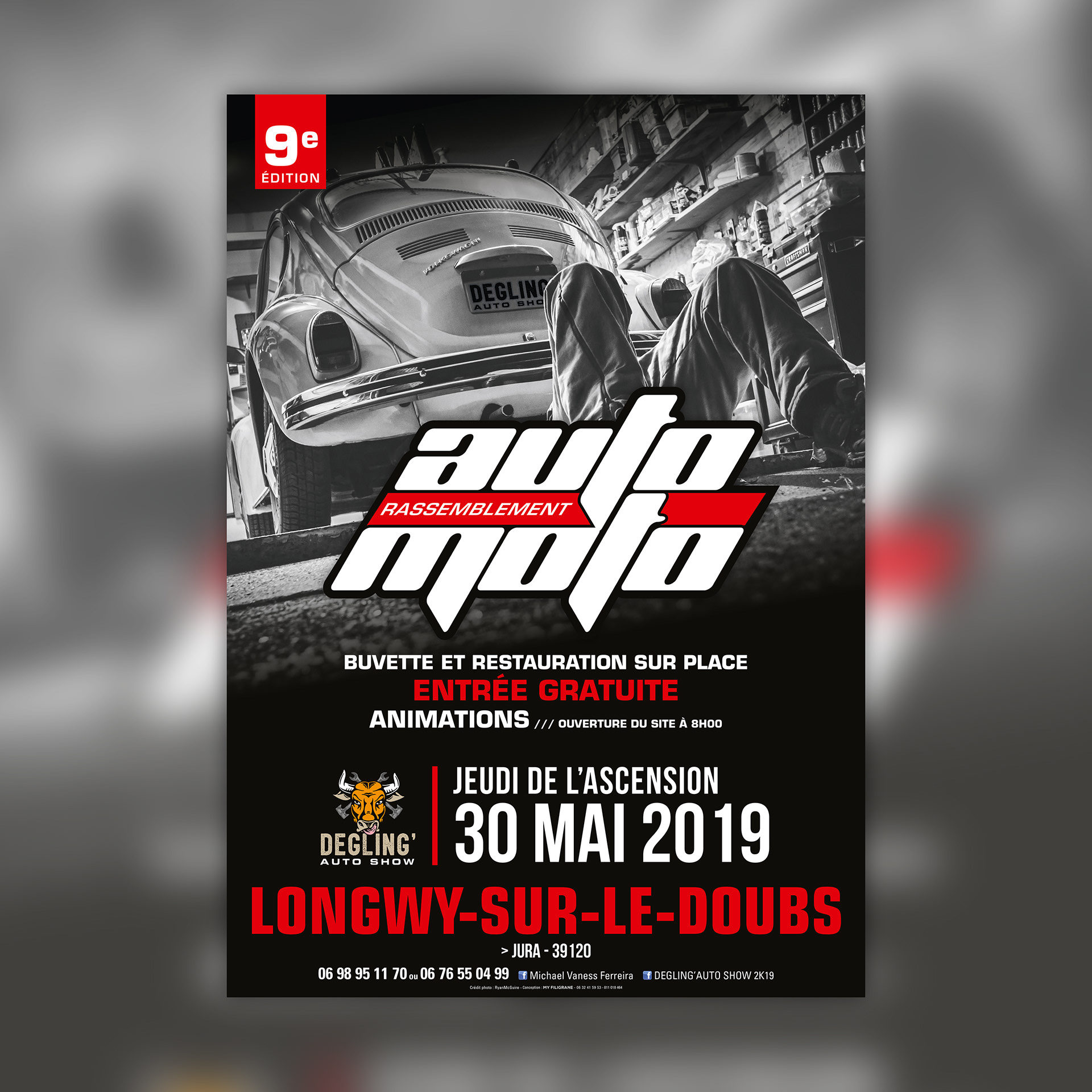 Affiche Auto Moto Show Longwy.