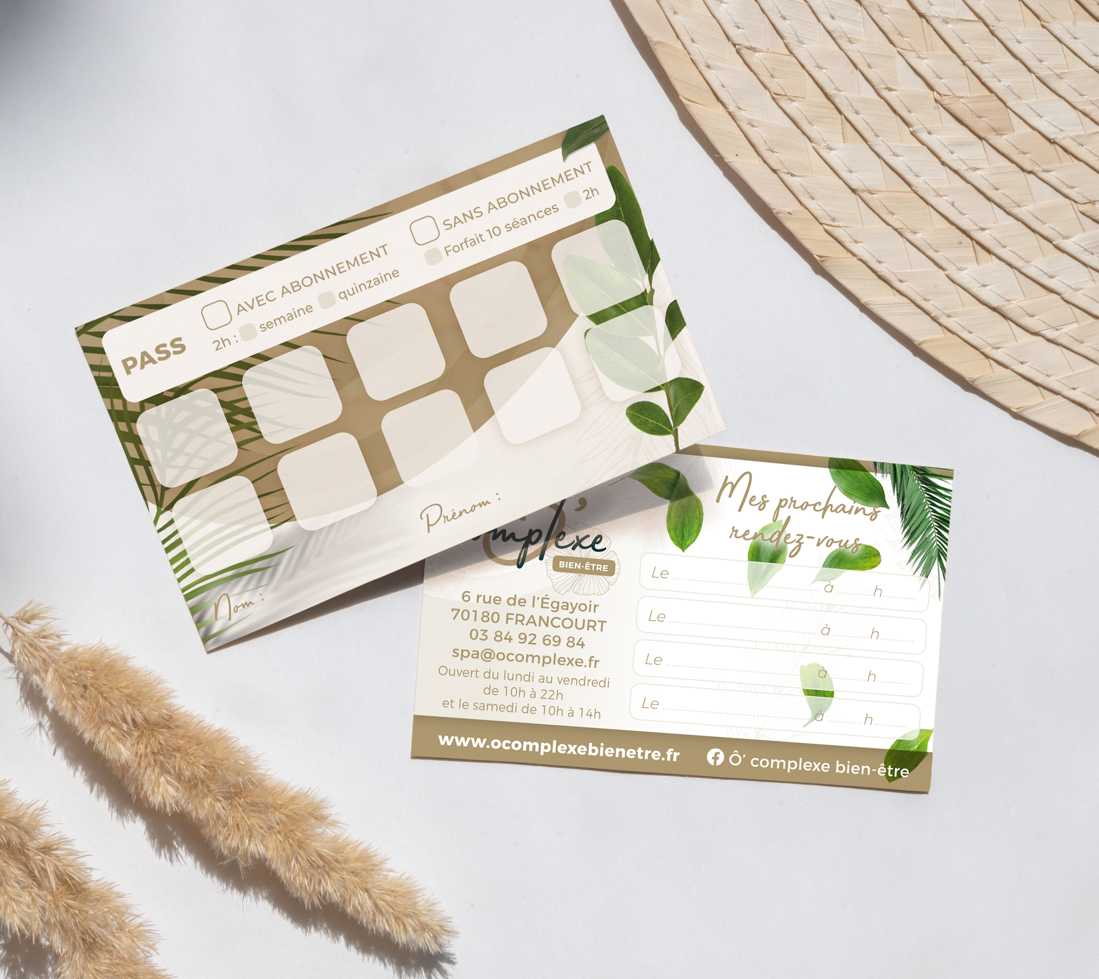 Cartes de renderz-vous Ô'Complexe.
