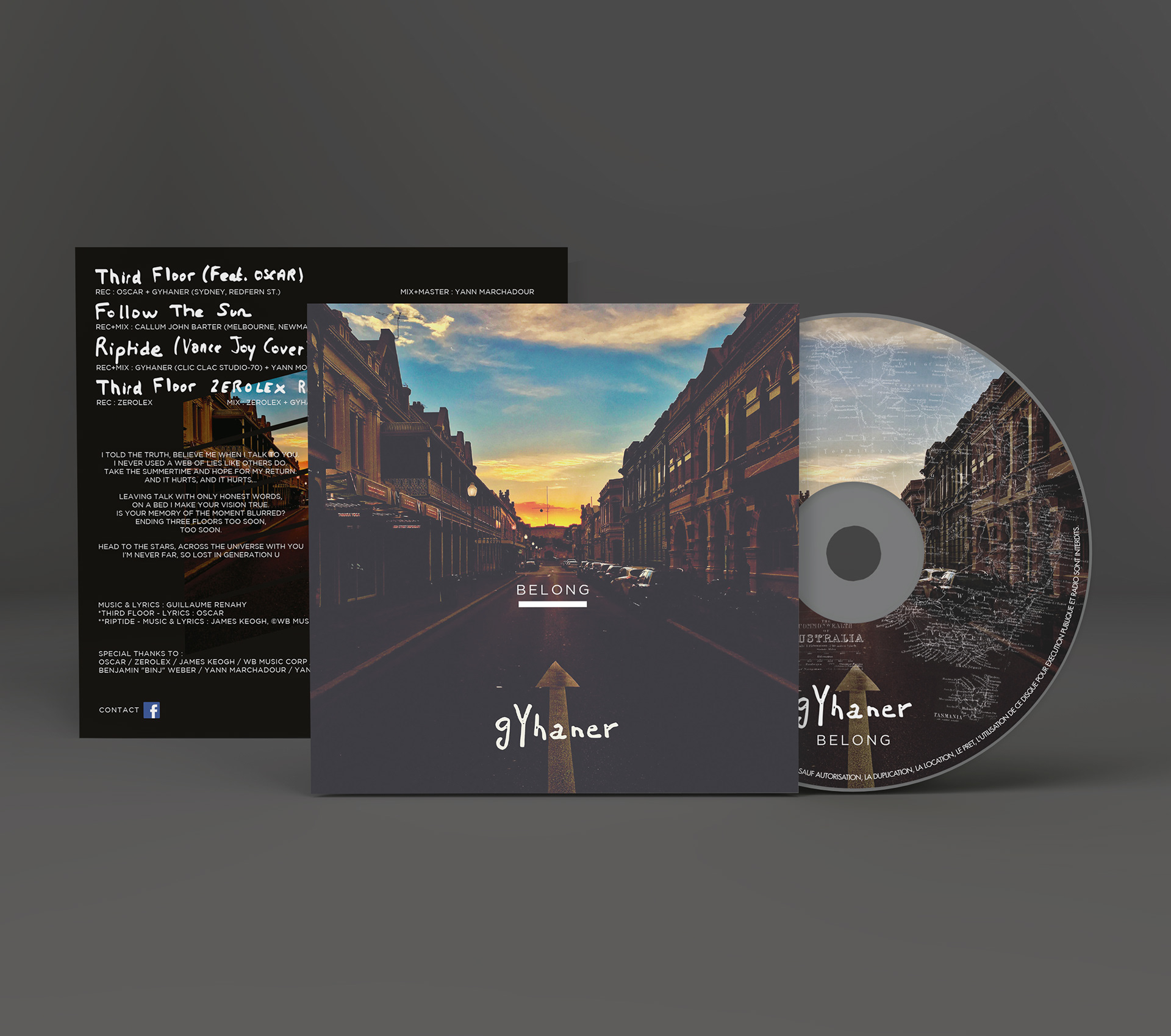 Mise en page pochette EP.
