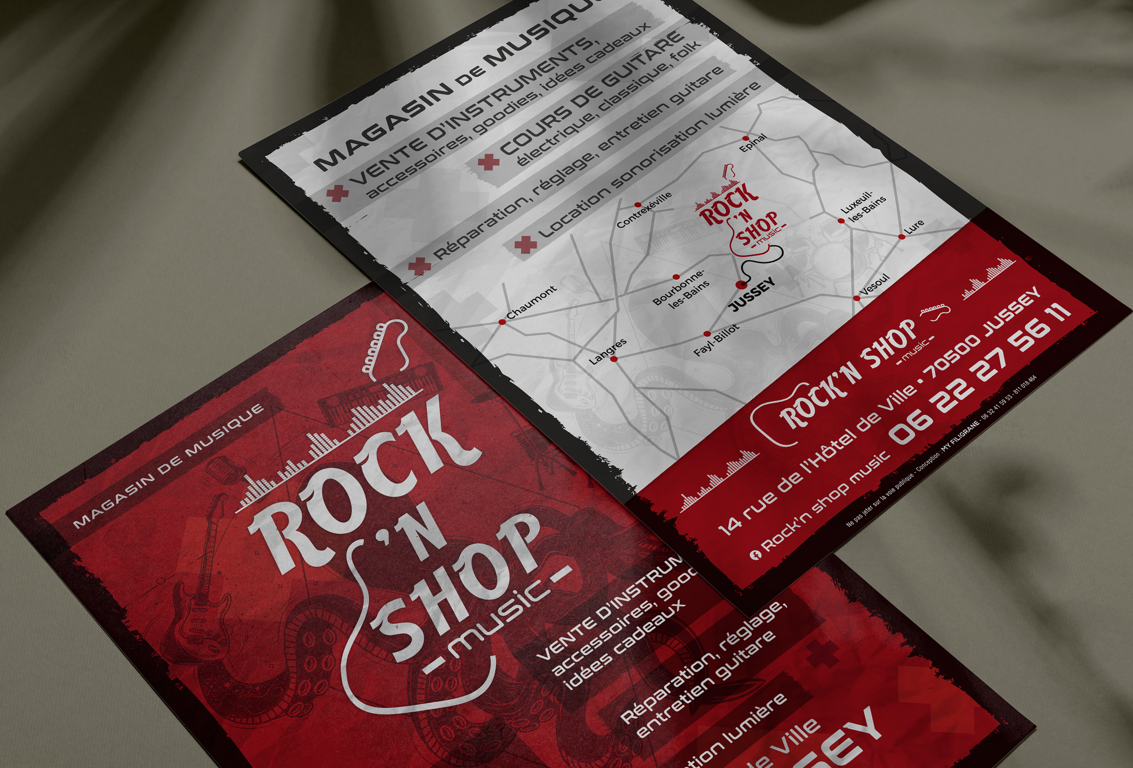 Flyer (tract) Rock'n Shop Jussey.