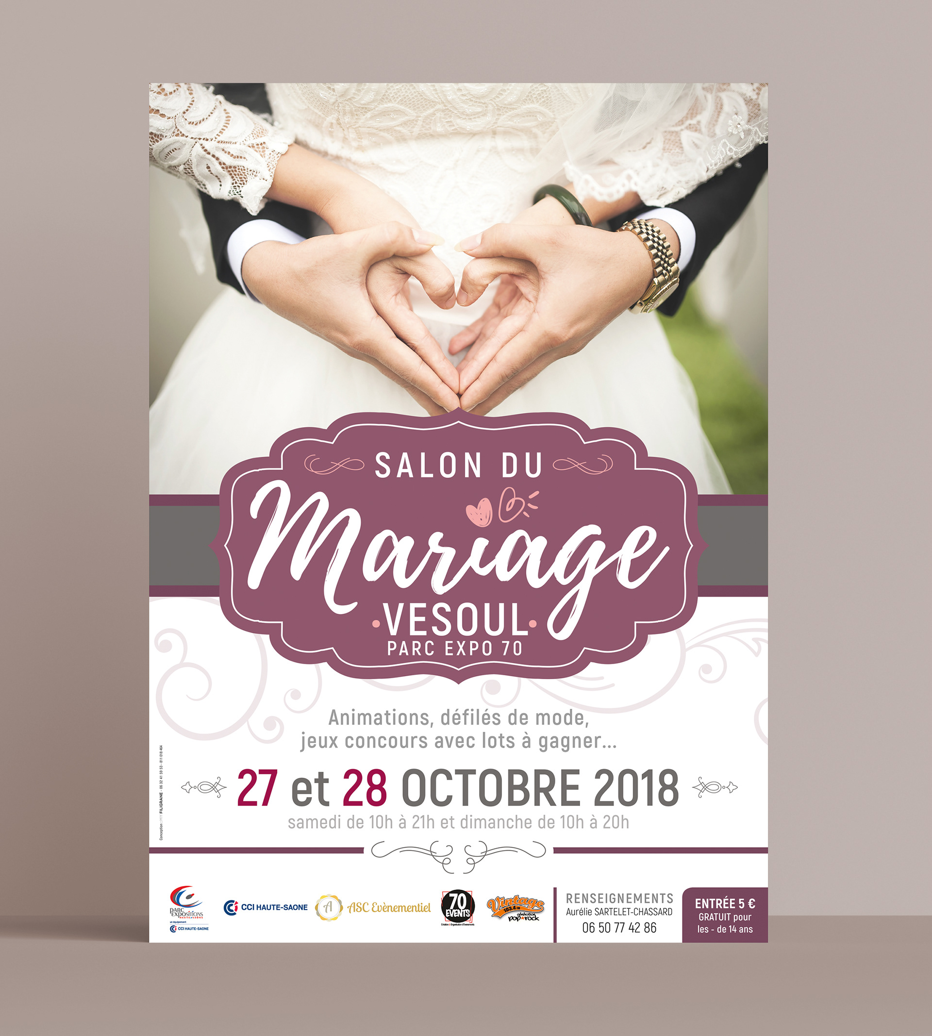 Affiche Salon du MAriage Vesoul 2018.