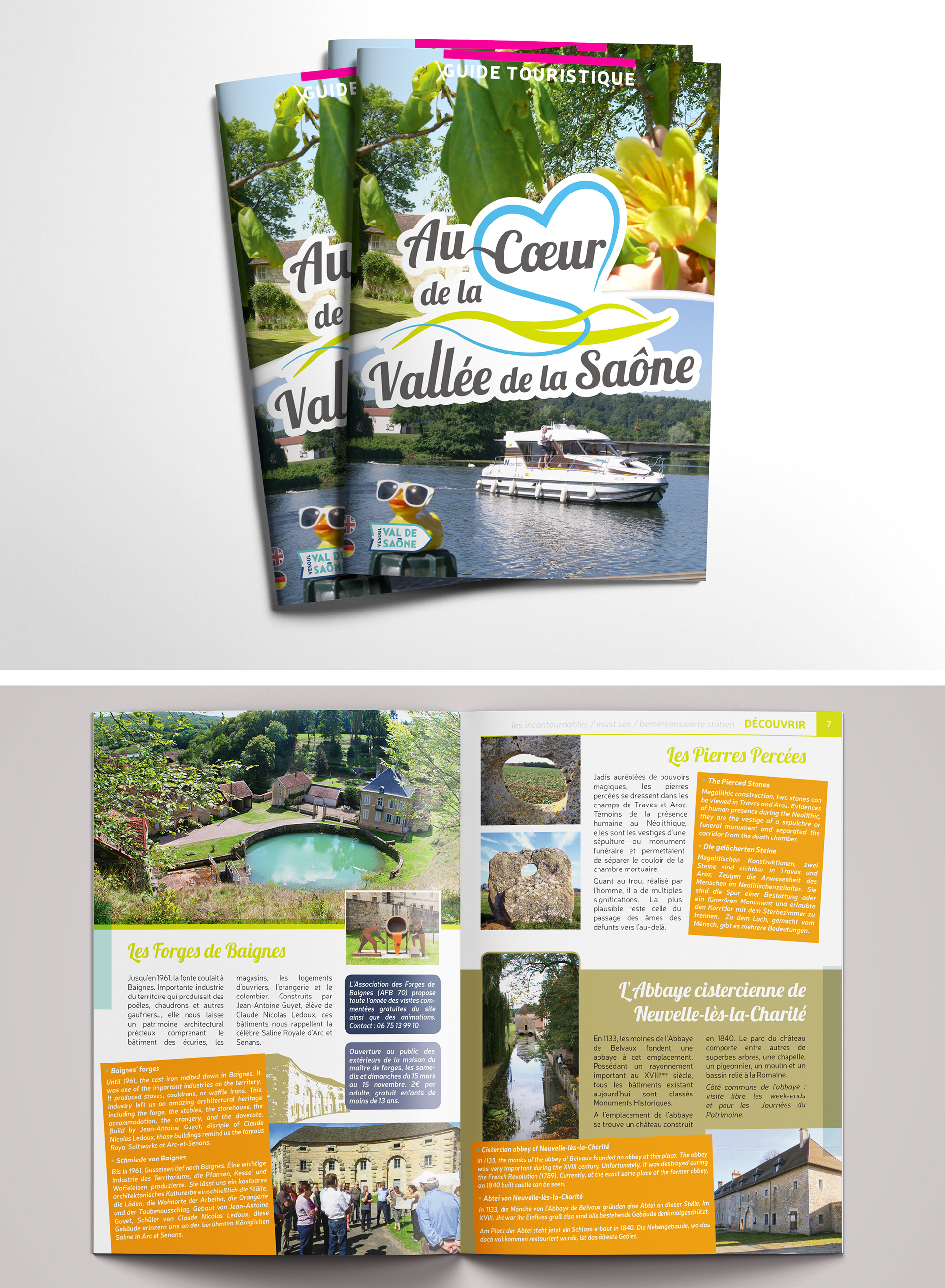 Guide touristique Au coeur de la Vallée de la Saône.