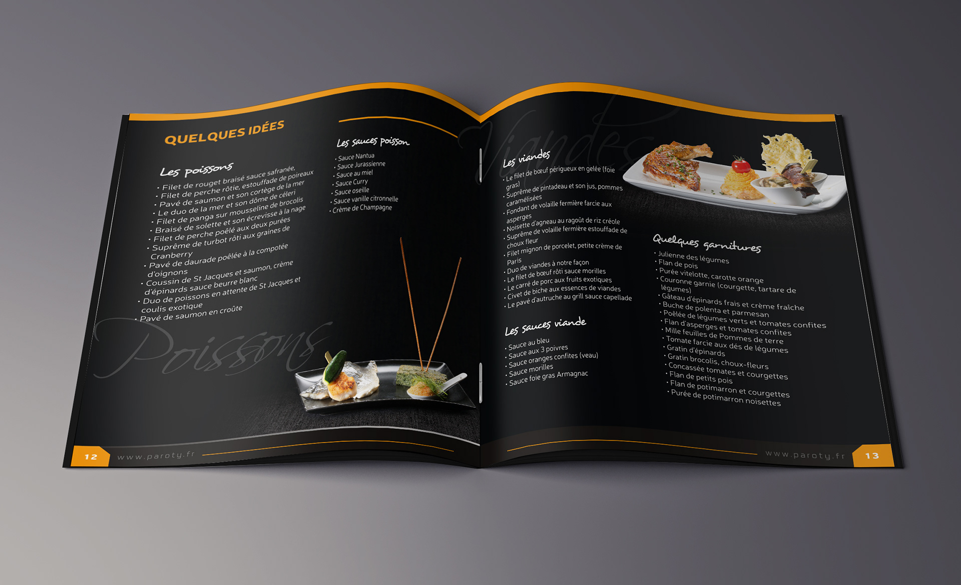 Brochure Traiteur Maison Paroty.