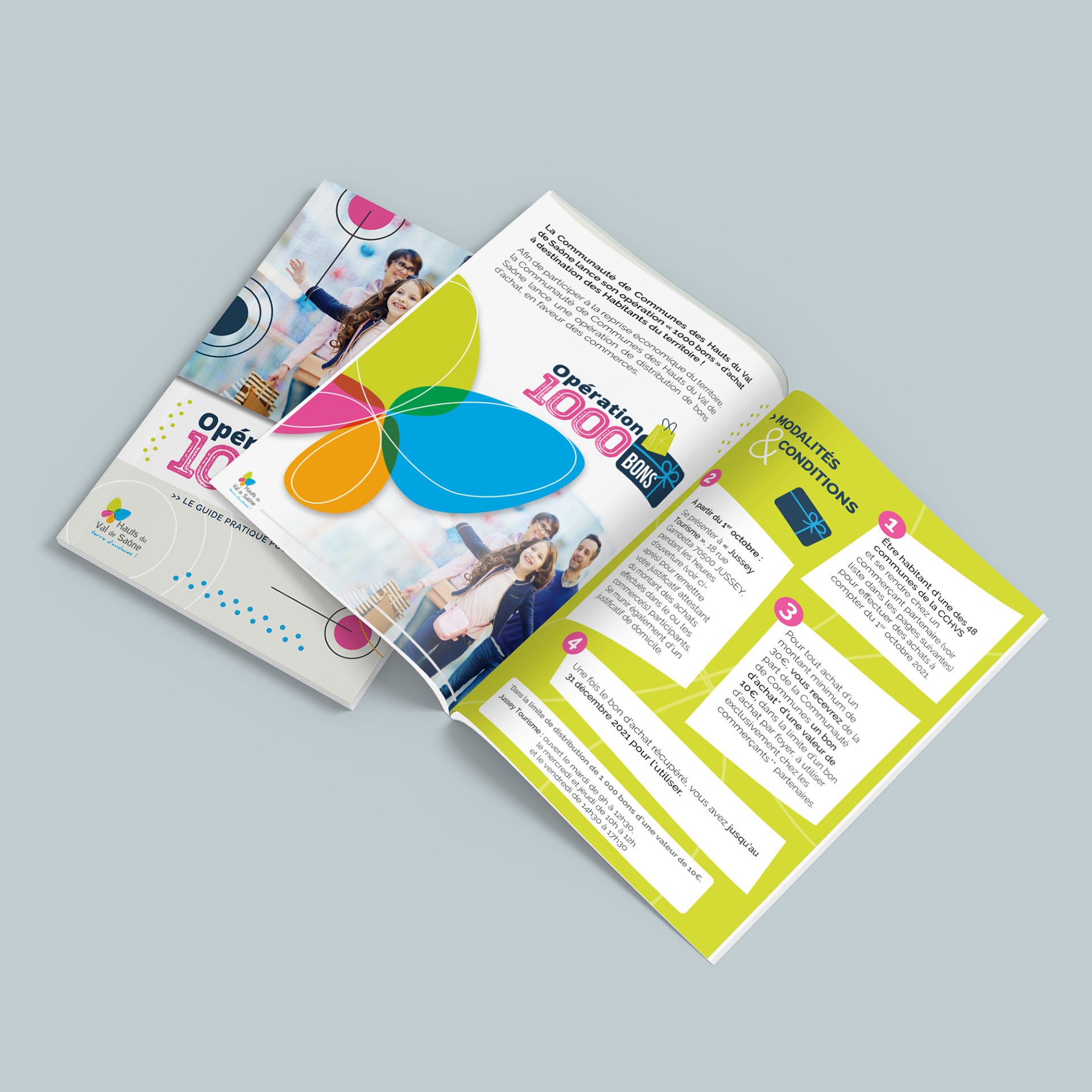 Brochure de l'Opération 1000 bons pour la CCHVS.