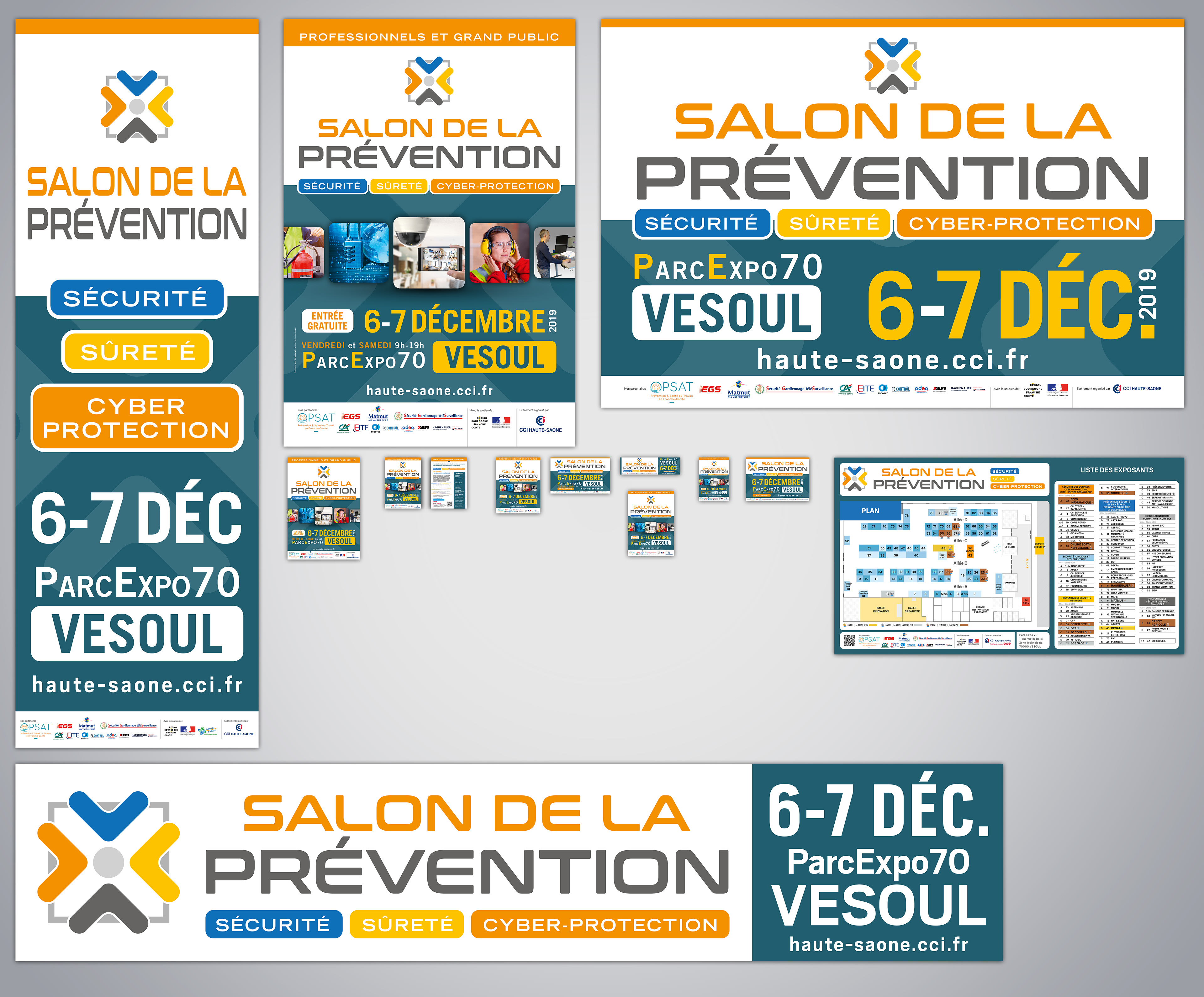 Elements de communication pour le Salon de la Prévention 2019 à Vesoul.