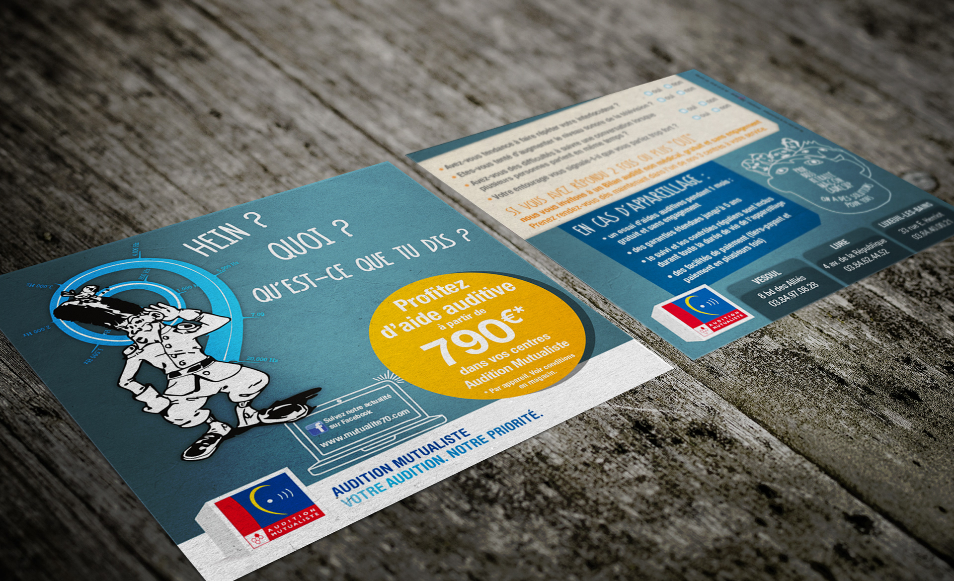 Carte Mailing Audition Mutualiste (Ecouter Voir)