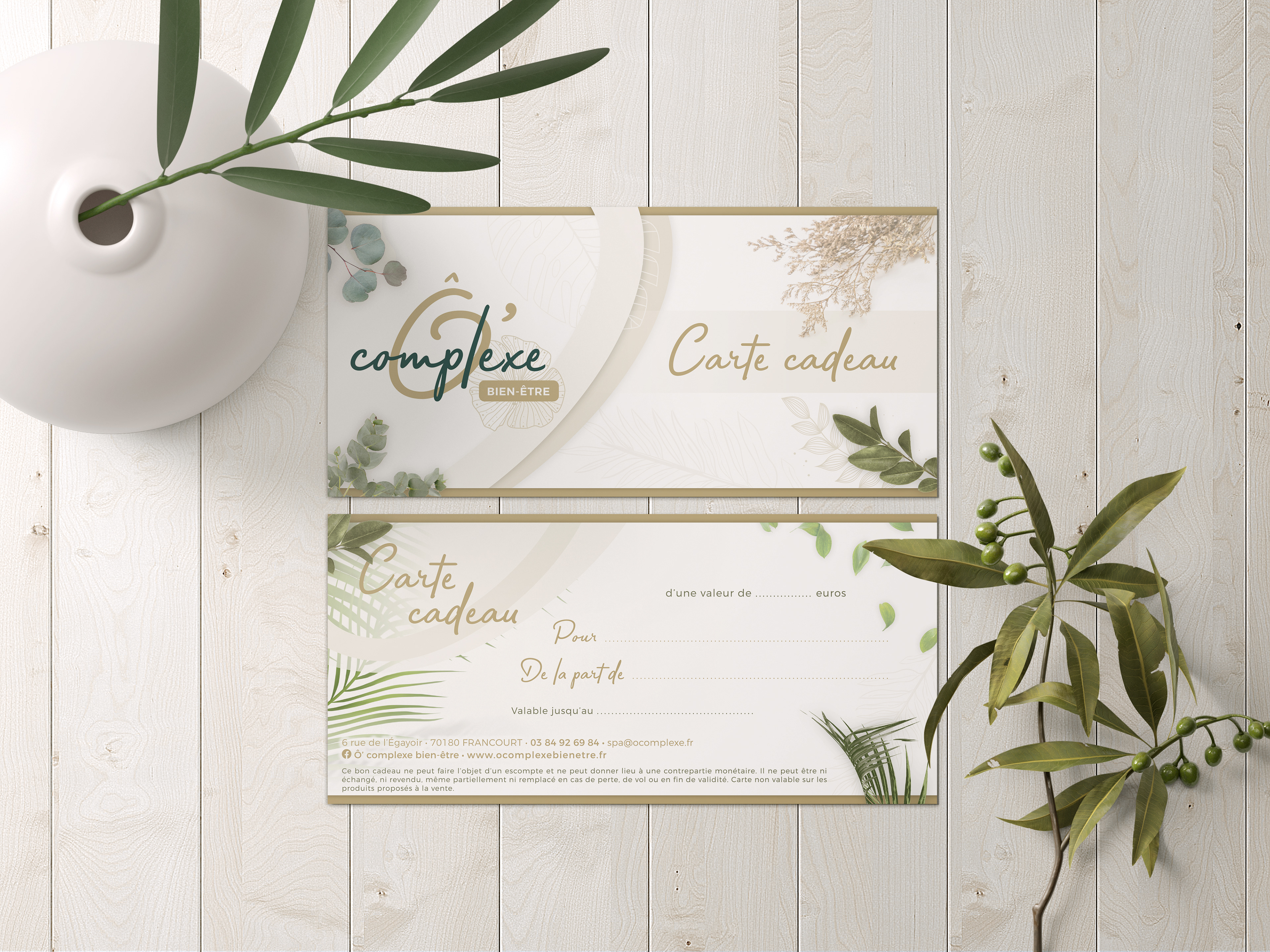 Cartes cadeau Ô'Complexe.