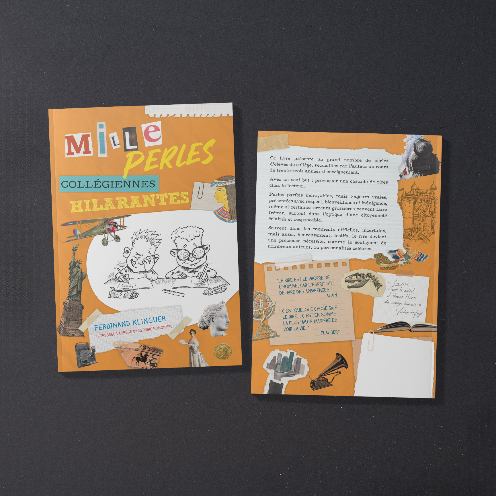 Couverture du livre "Mille perles collégiennes hilarantes"