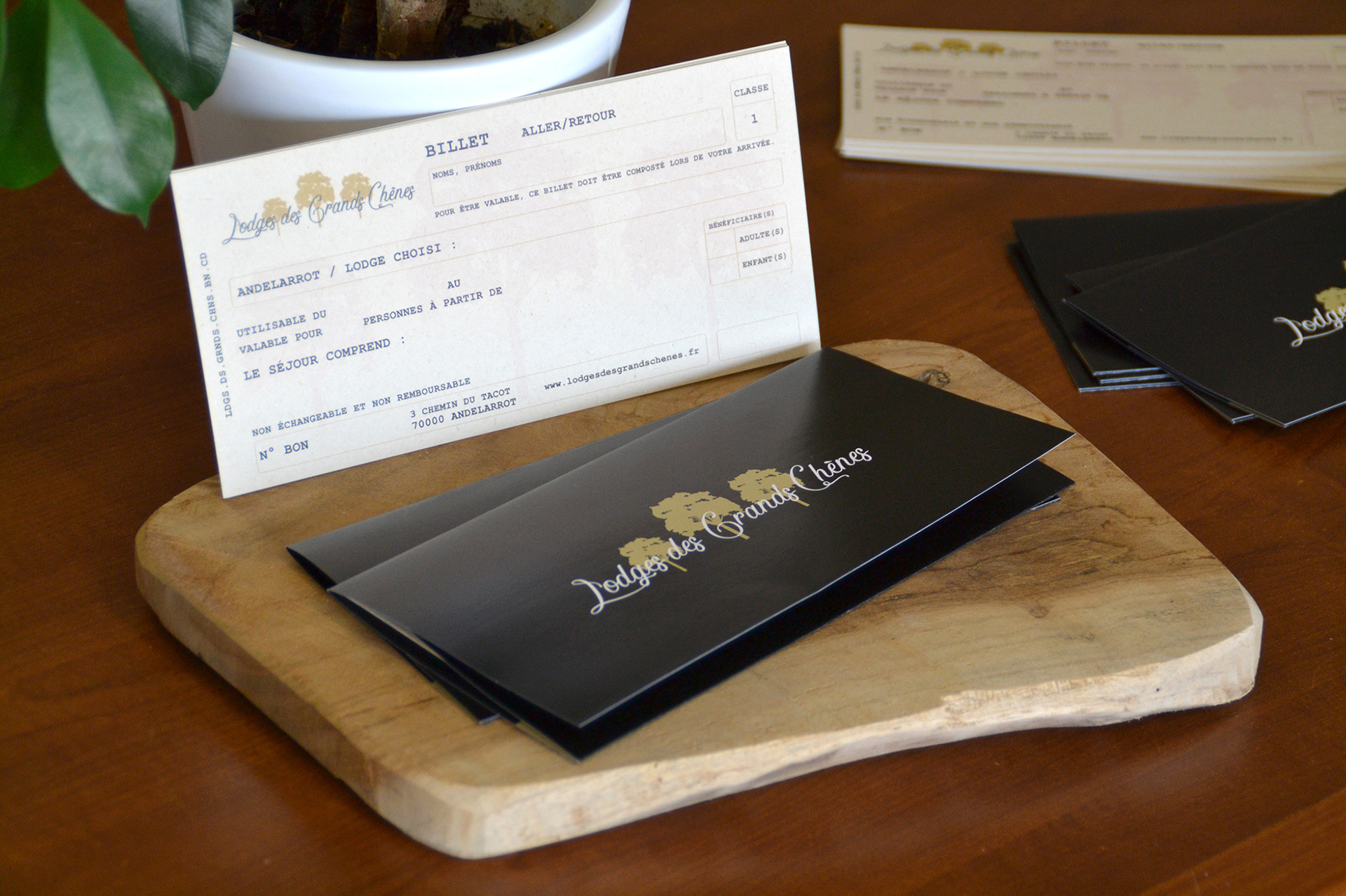 Carte cadeau pour les Lodges des Grands Chênes.