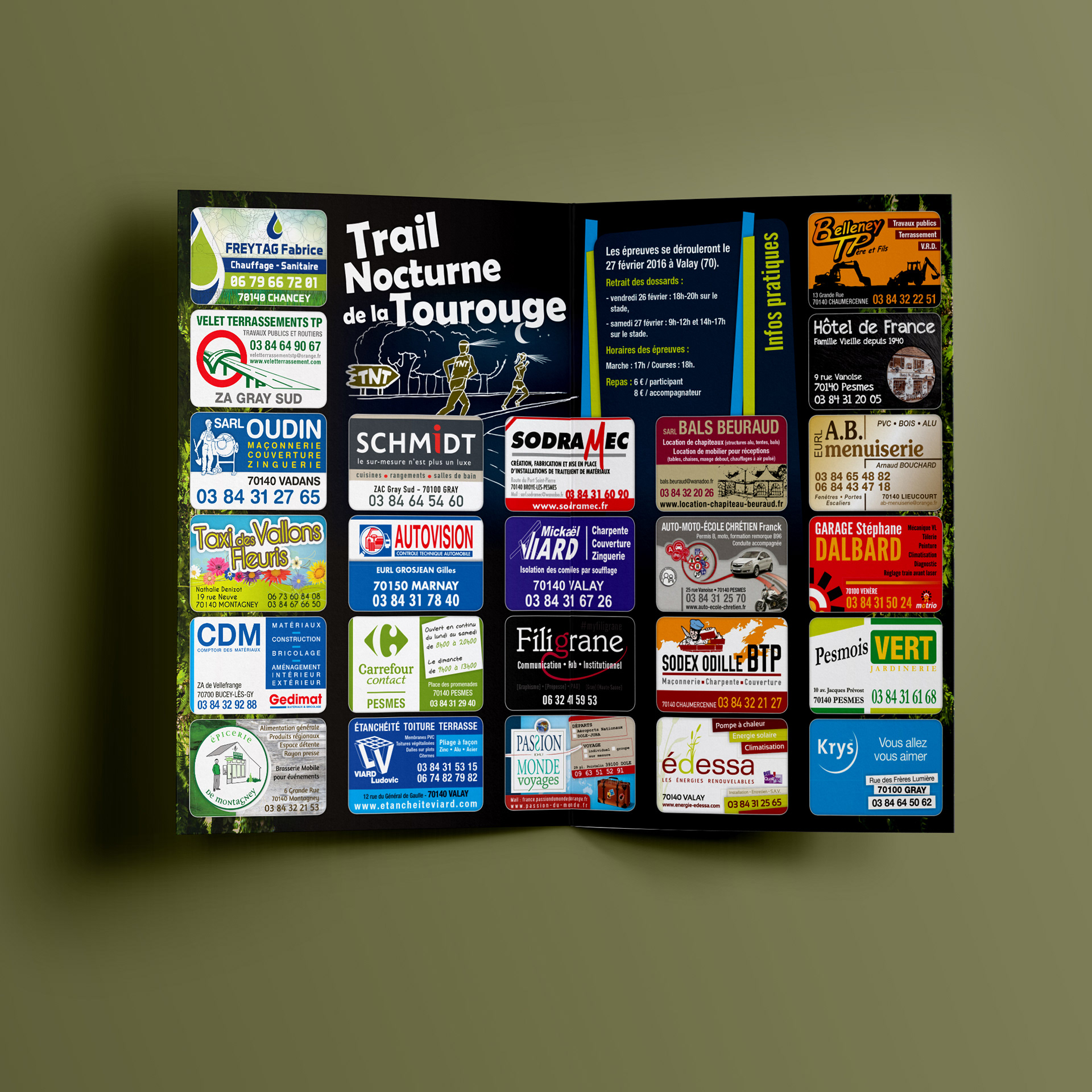 Plaquette sponsors TNT.