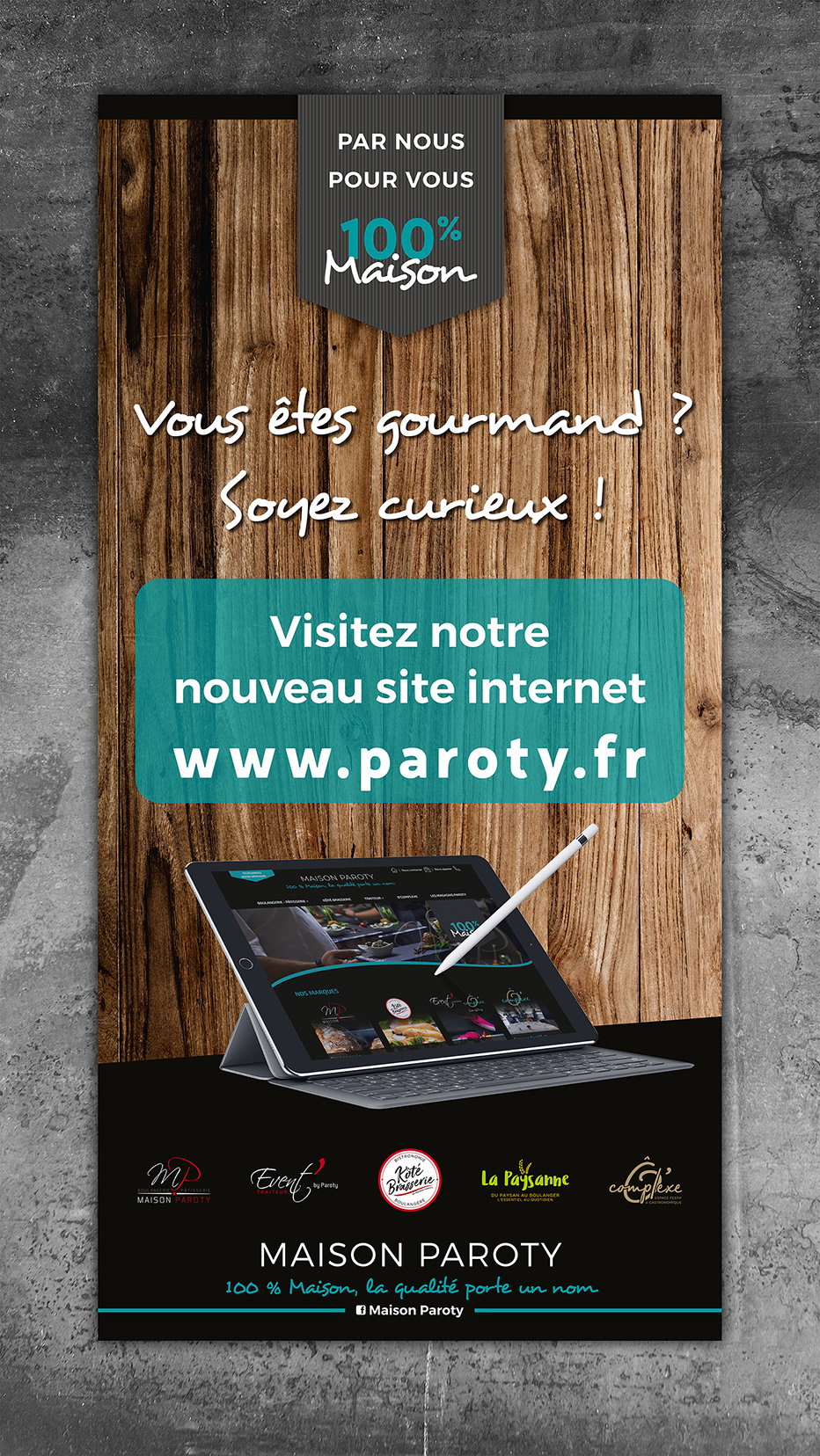 Panneau alu - Maison Paroty.