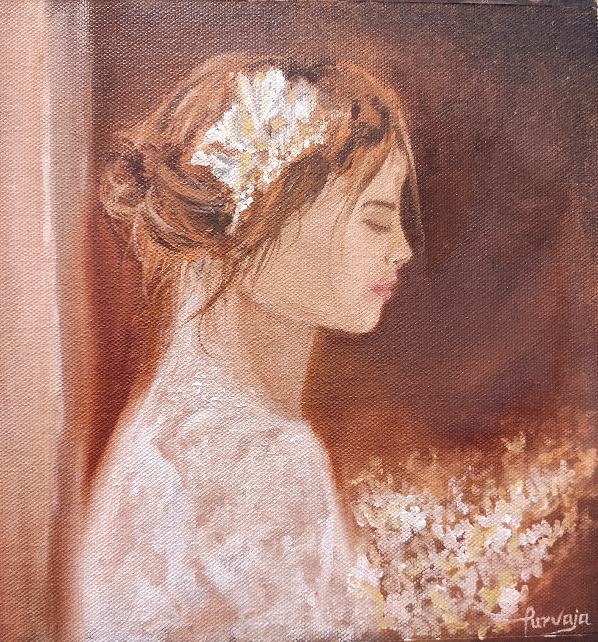 Golden Hour | Oil on Canvas Sheet