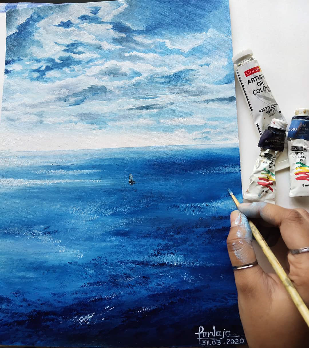 Adrift | Oil on Canvas Paper