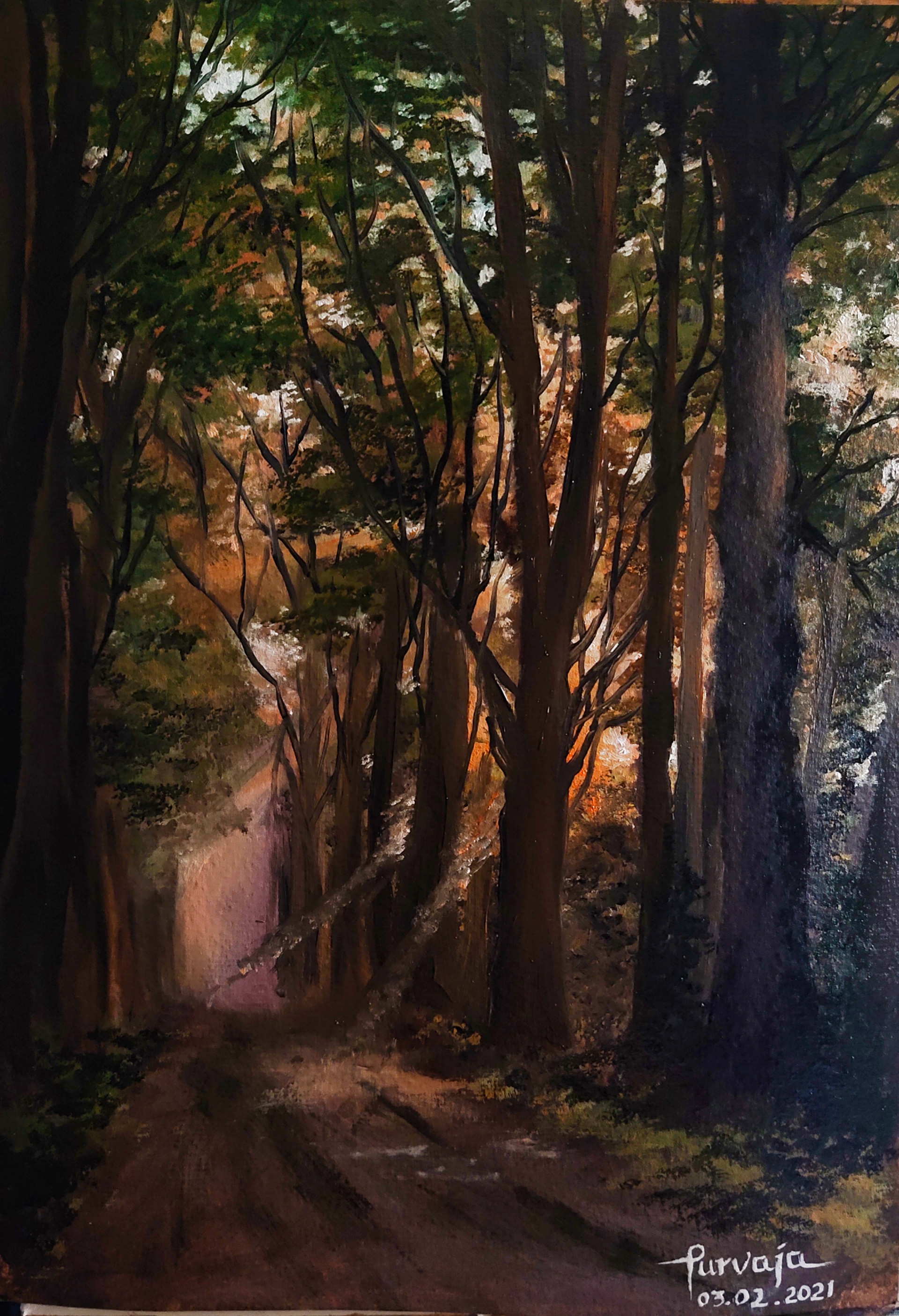 Still Silence of Nature | Oil on Canvas Paper