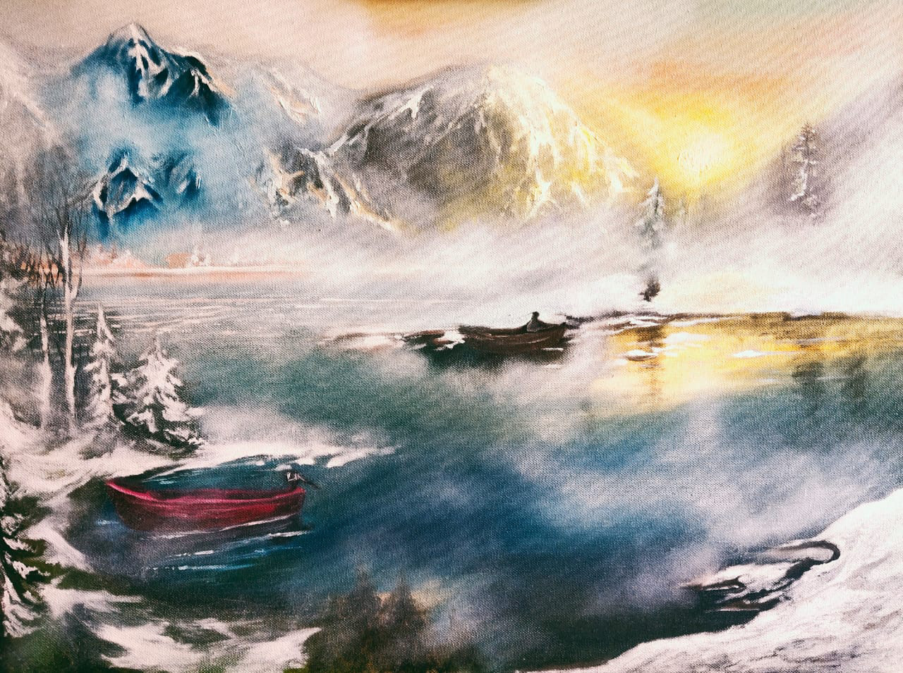 Winter Tales | Oil on Canvas Board