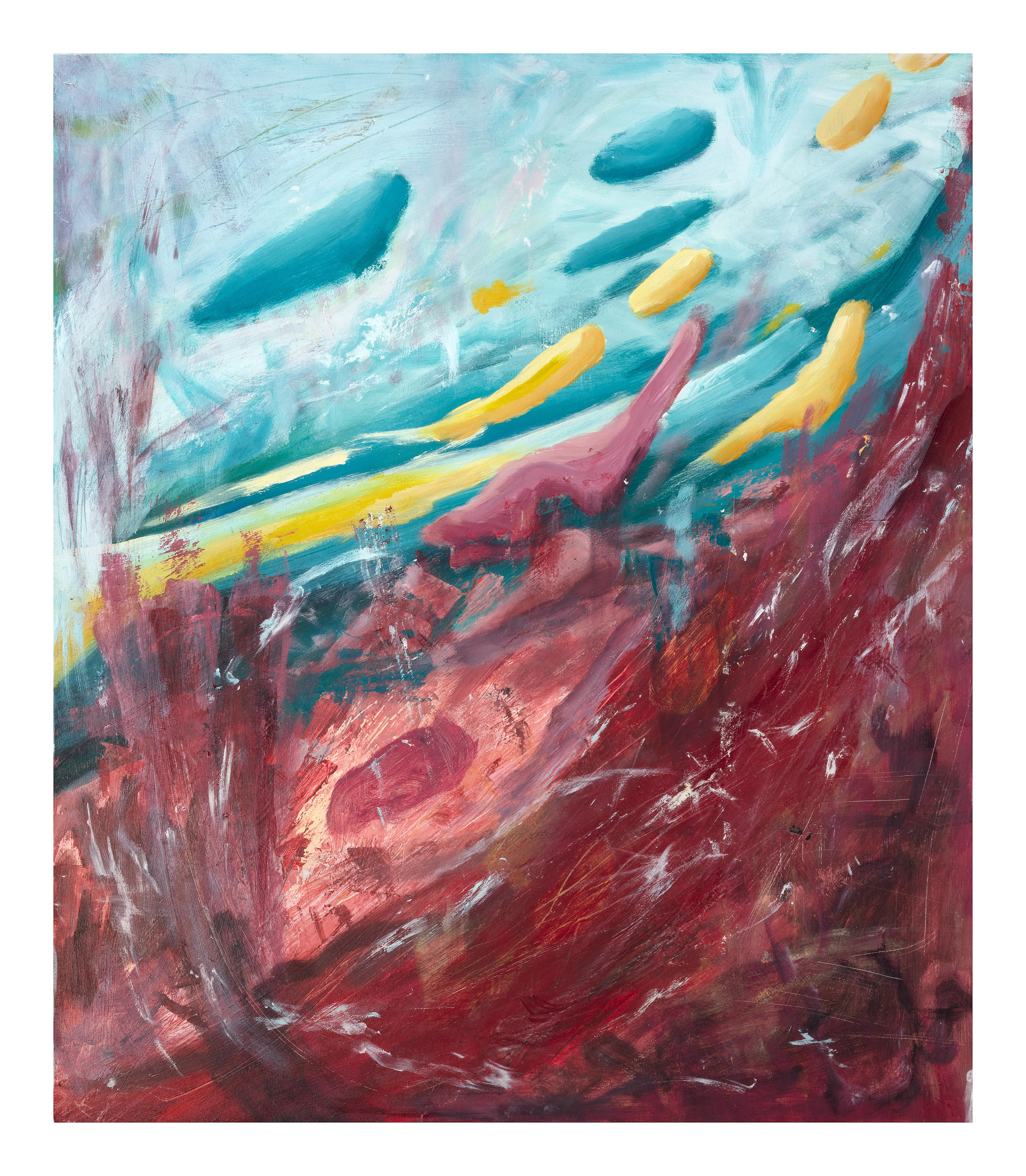 Traveling Over the Sea • acrylic on board • 2019