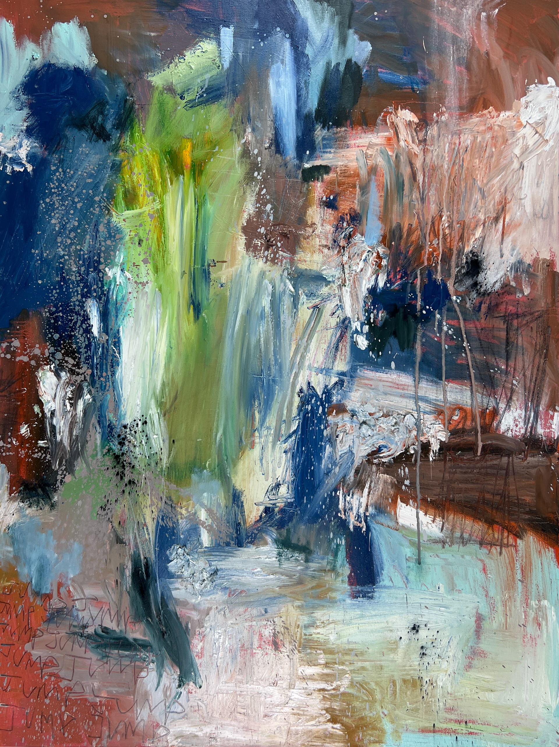 One for the Money...Two for the Show... • oil on canvas • 40" x 30" • 2024
