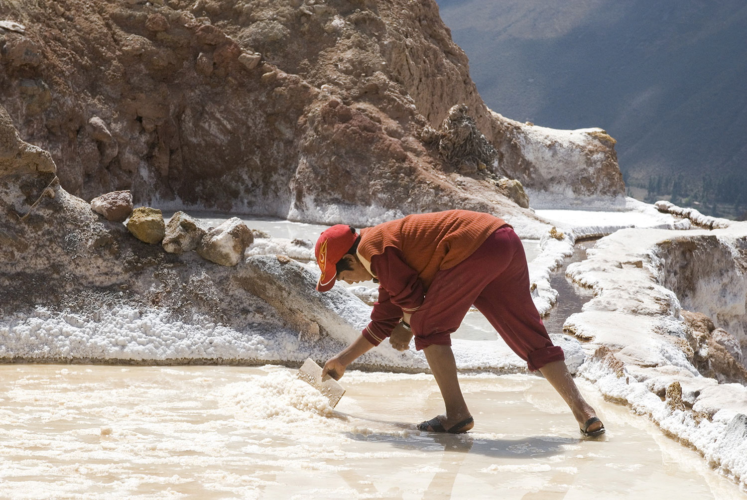 Working the Salt Pools Cuzco, Peru