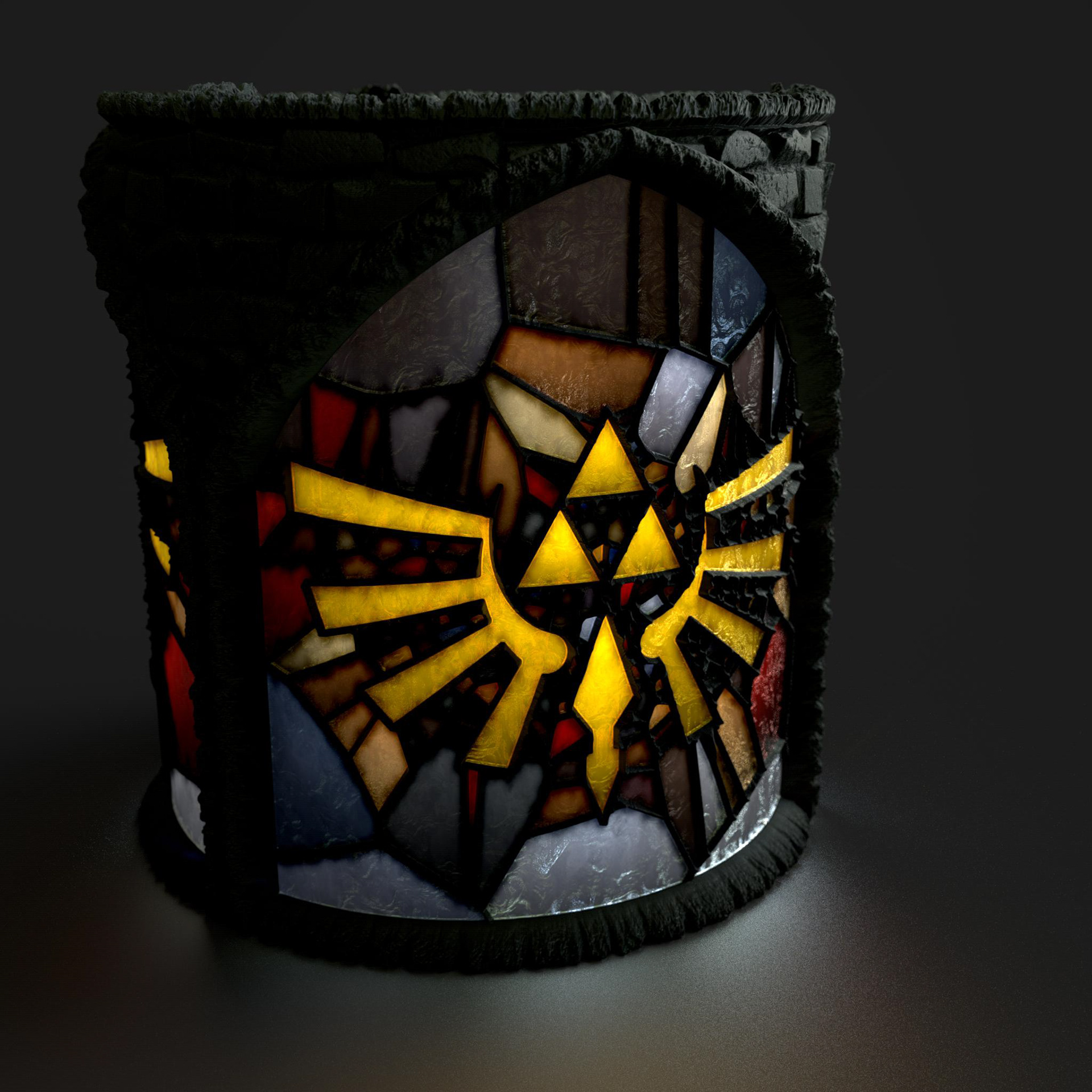 Zelda stained glass