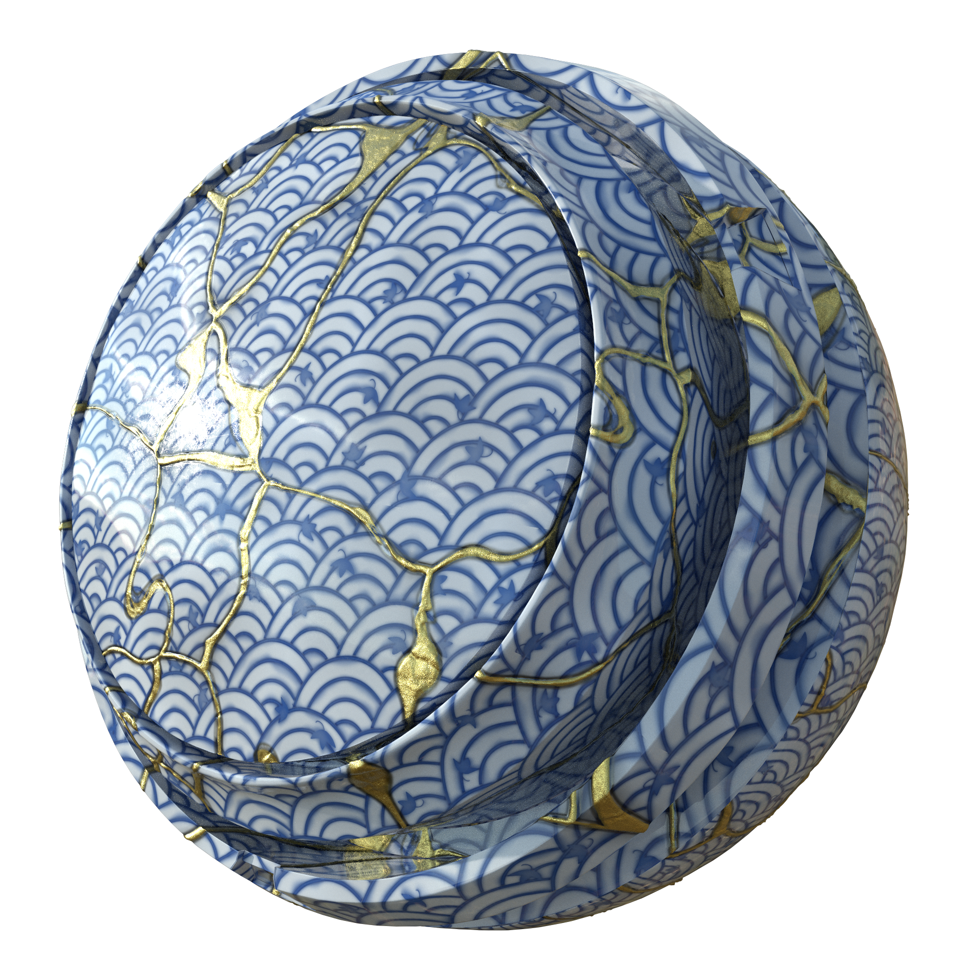 Kintsugi porcelain