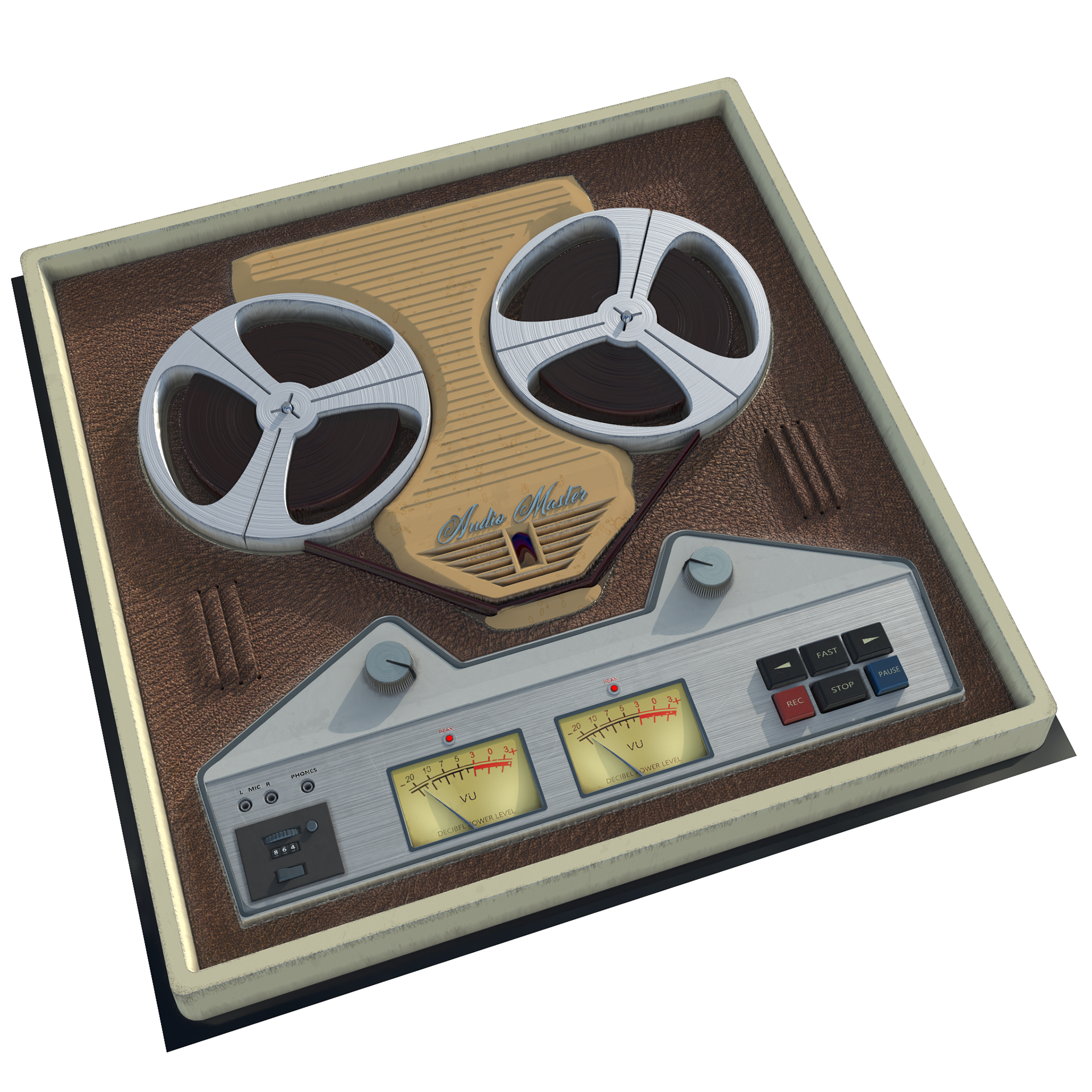 Retro audio panel