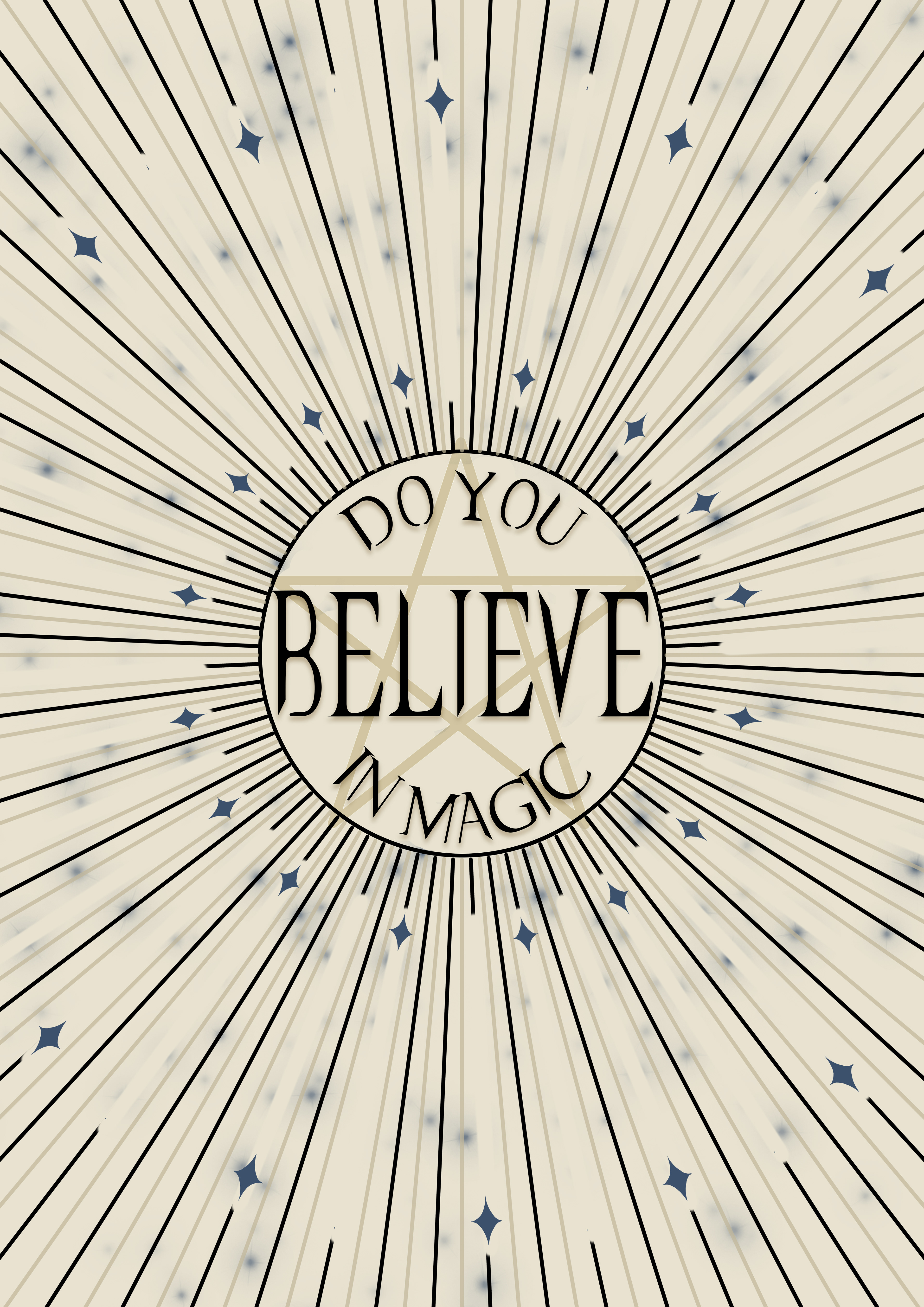 'Do You Believe in Magic?' exhibition poster - day ver.