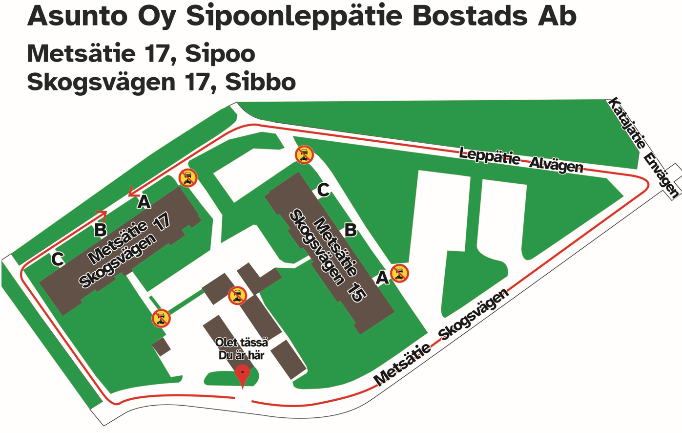 Map for OY Isännöintikeskus, paid commission
