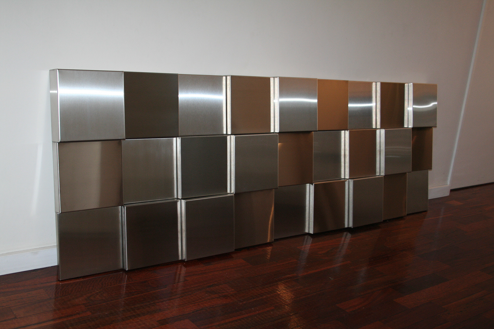 Stainless steel wall sculpture