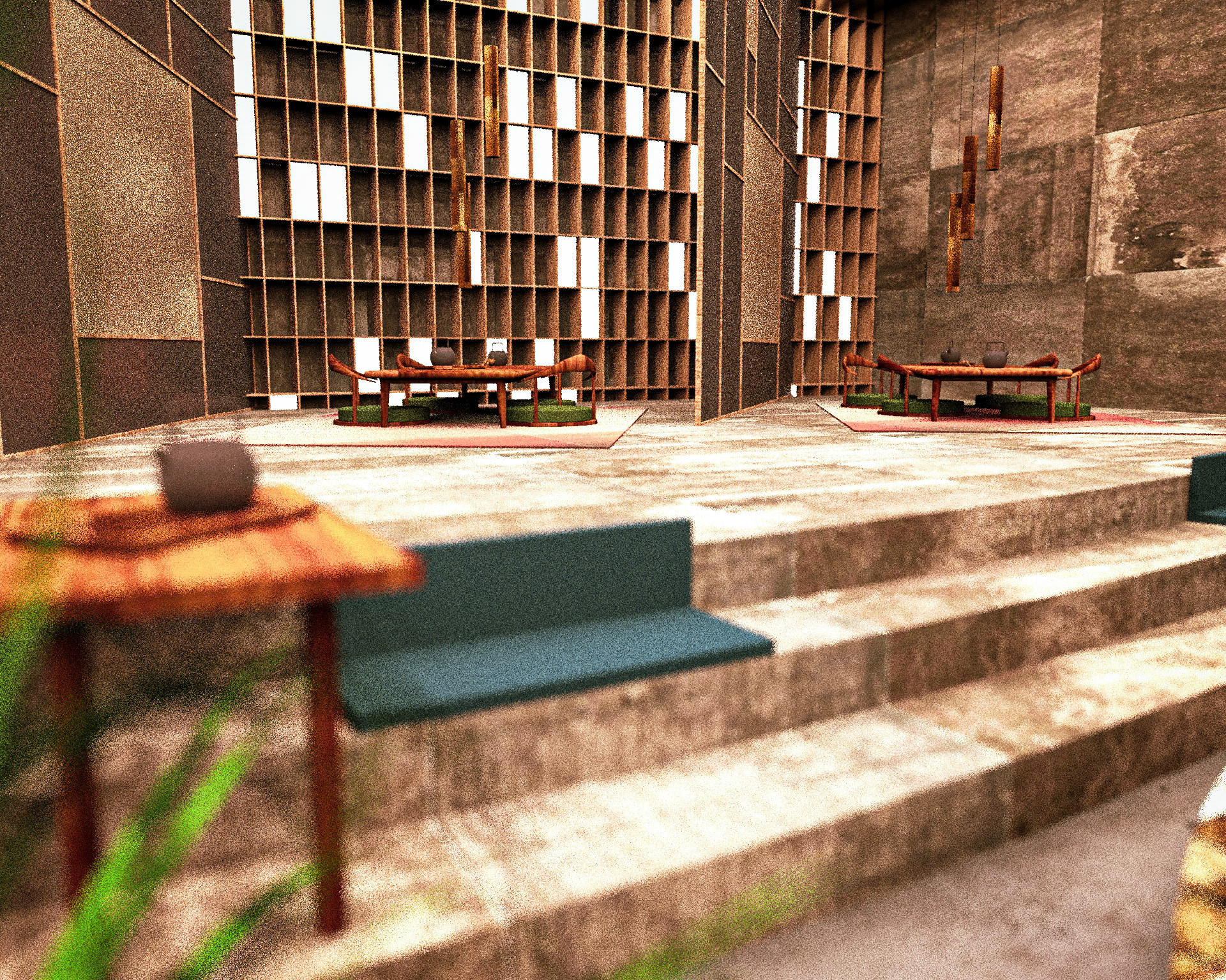Tea area with table
