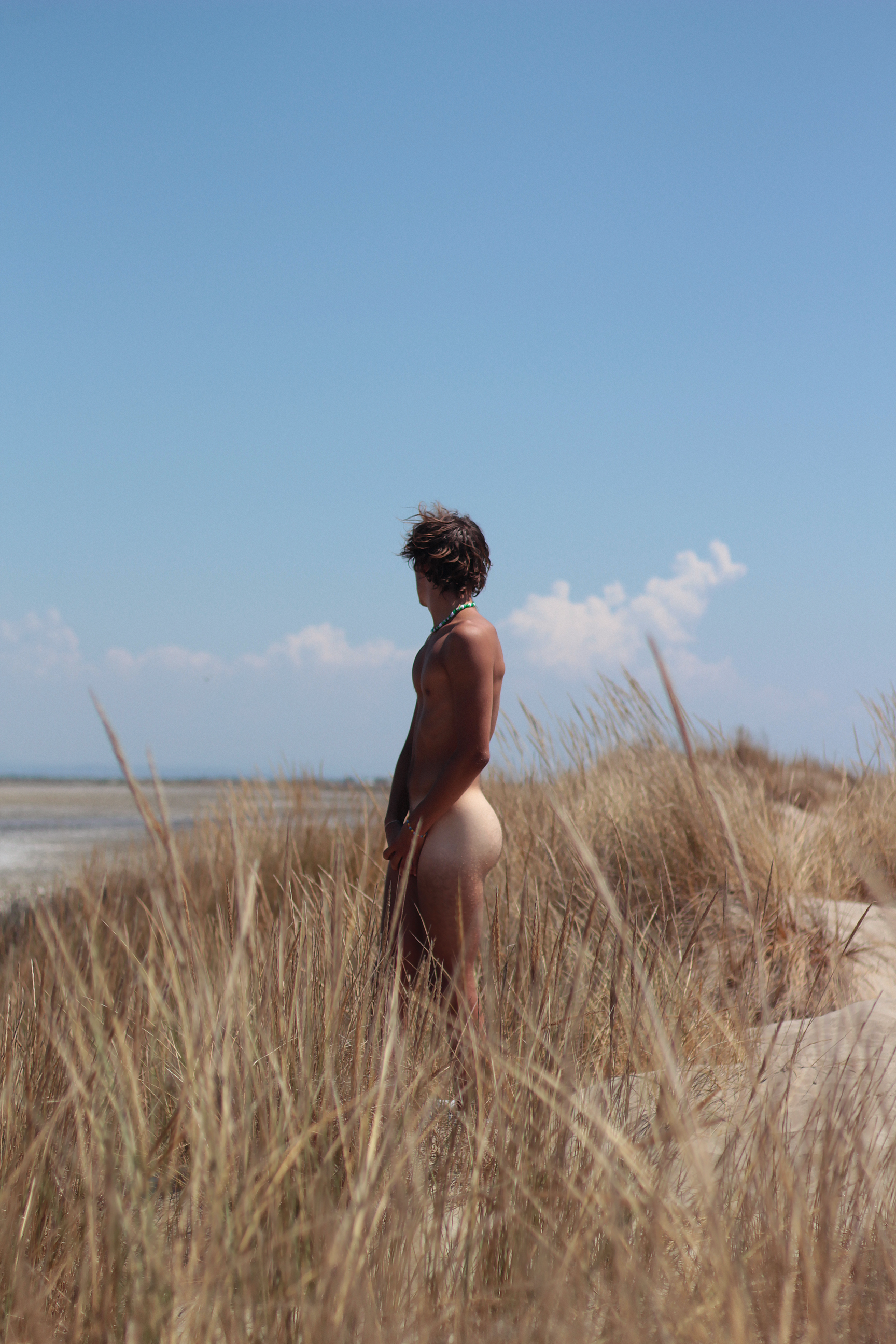 portrait of a man in the dunes