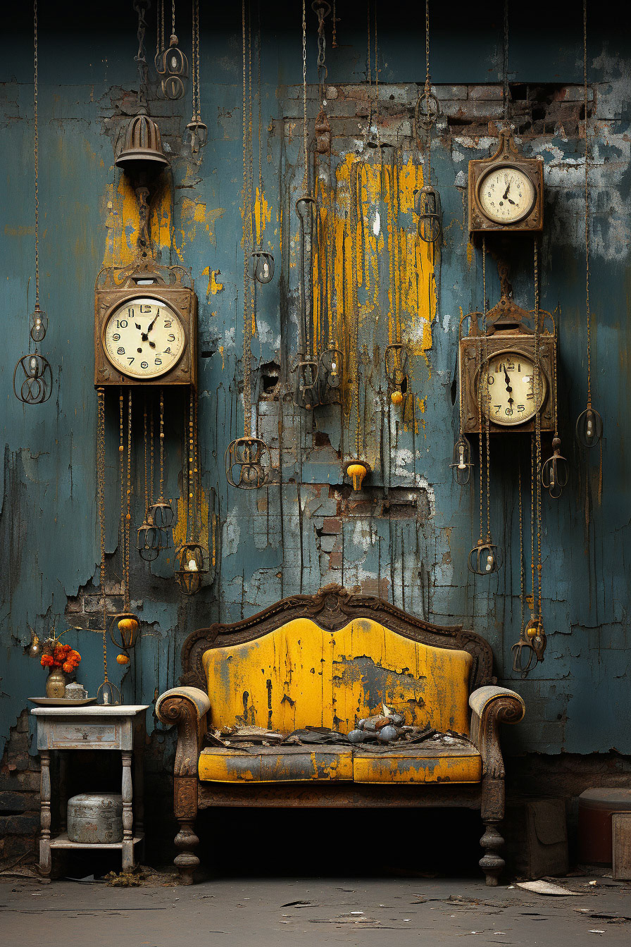 vintage machinery, pipes and chains, against a wall, graphic interface, concrete texture, flaking paintwork, intricate, damaged, --ar 4:6 --style raw --stylize 1000 --v 5.2 Job ID: 1041ed28-9c87-4bdb-9740-665bfbfab756