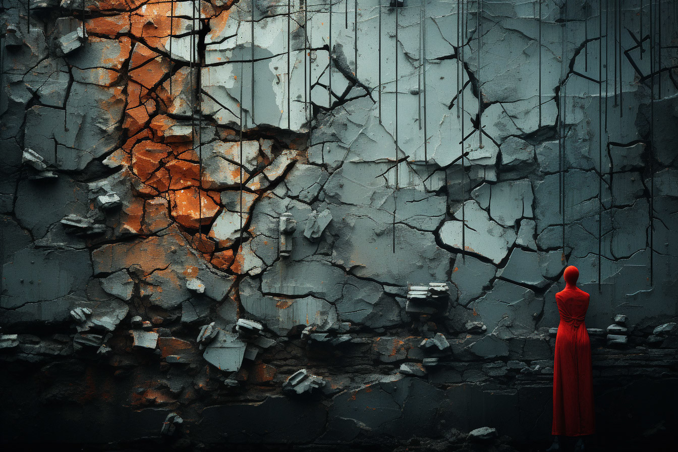 a mood of being lonesome, angry about one self, sad about everything that happened. Abstract photography --ar 3:2 --style raw --stylize 750 --v 5.2 Job ID: 69538863-b446-4931-8dfc-0e87707d547c