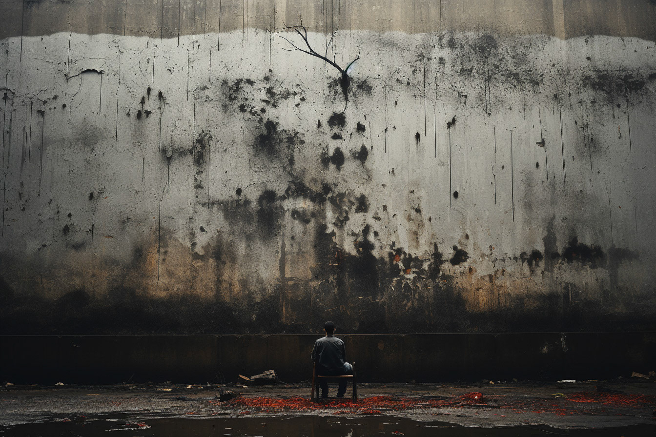 a mood of being lonesome, angry about one self, sad about everything that happened. Abstract photography --ar 3:2 --style raw --stylize 750 --v 5.2 Job ID: 0faf614c-fe05-48d0-9fcc-ecd5873ffb9e