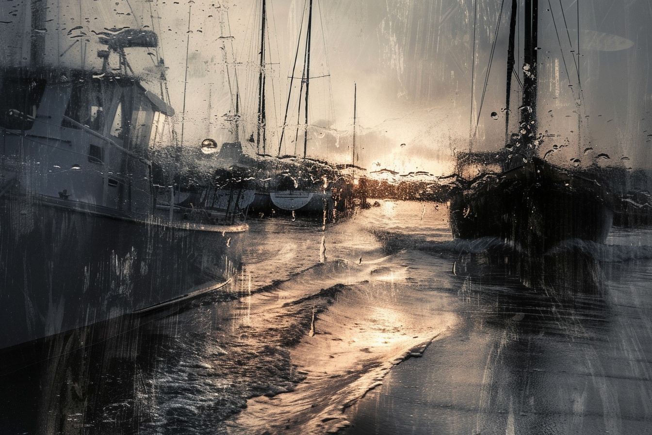 art photography, stylized storm in the harbour --ar 3:2 --style raw Job ID: 42dbe0b3-4ccf-45d4-9a75-72678243232f