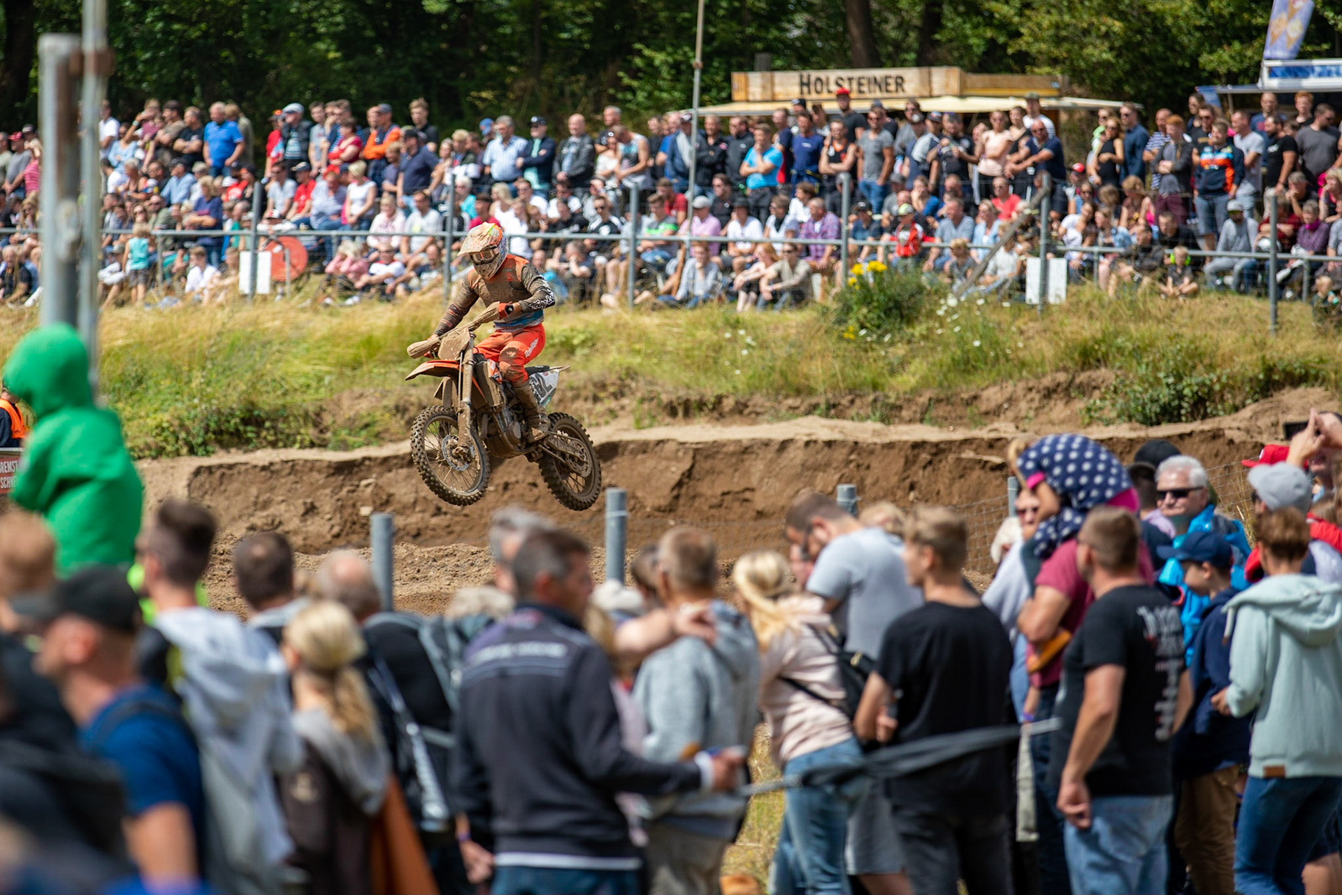 Mike Stender (262) beim ADAC MX Masters am 21.07.19 auf dem Motorsportanlage in Tensfeld
