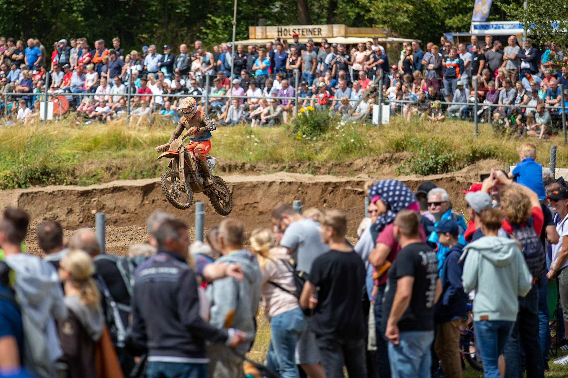 Mike Stender (262) beim ADAC MX Masters am 21.07.19 auf dem Motorsportanlage in Tensfeld