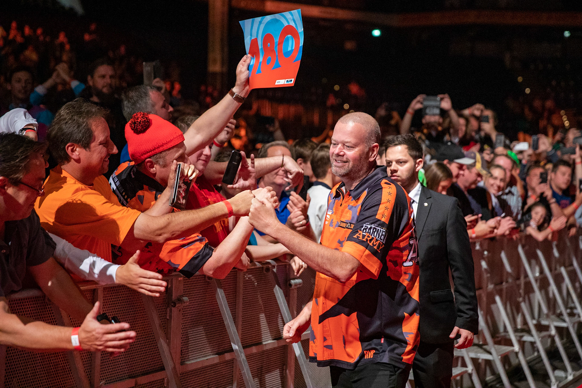 Raymond van Barneveld beim walk on