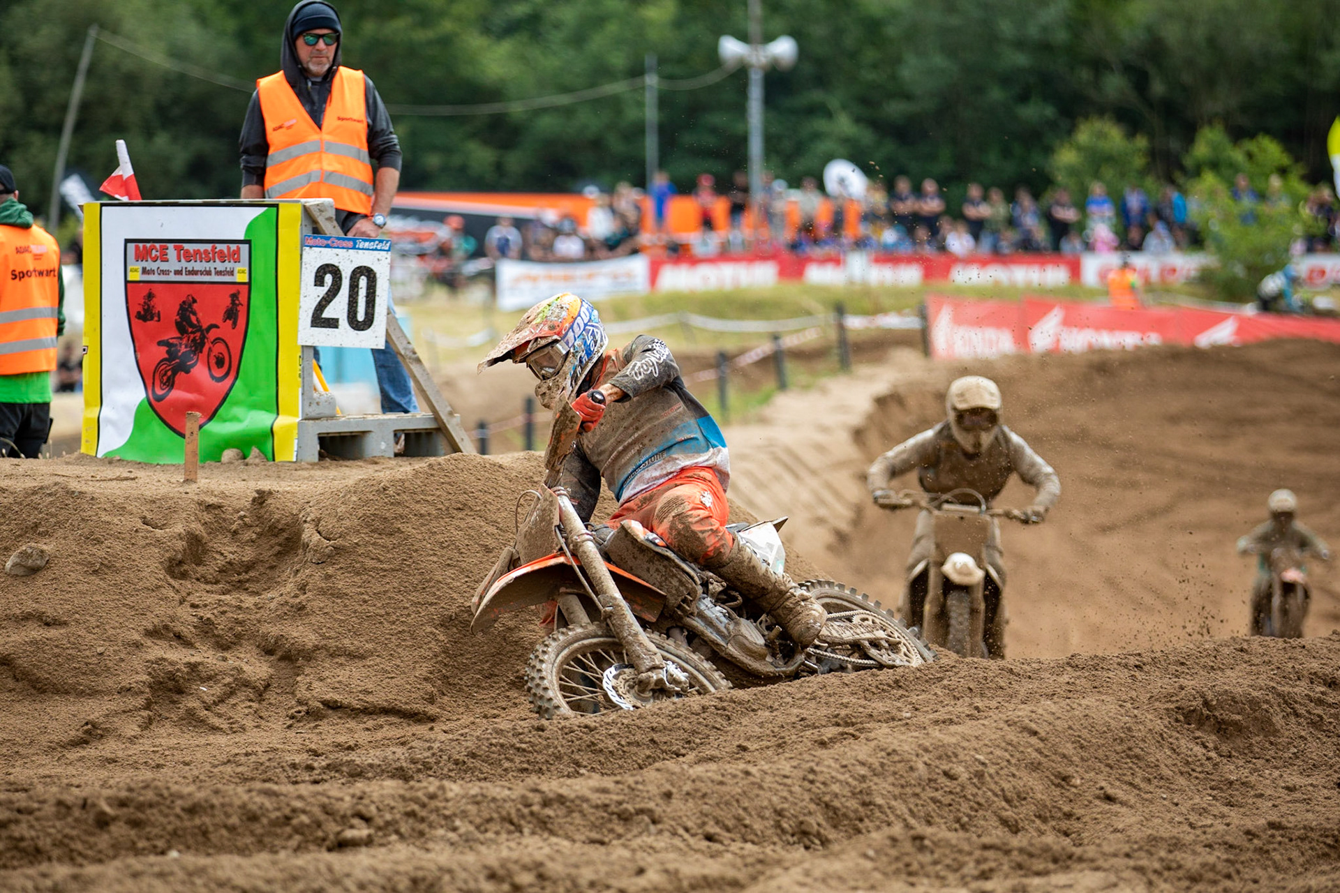 Mike Stender (262) beim ADAC MX Masters am 21.07.19 auf dem Motorsportanlage in Tensfeld