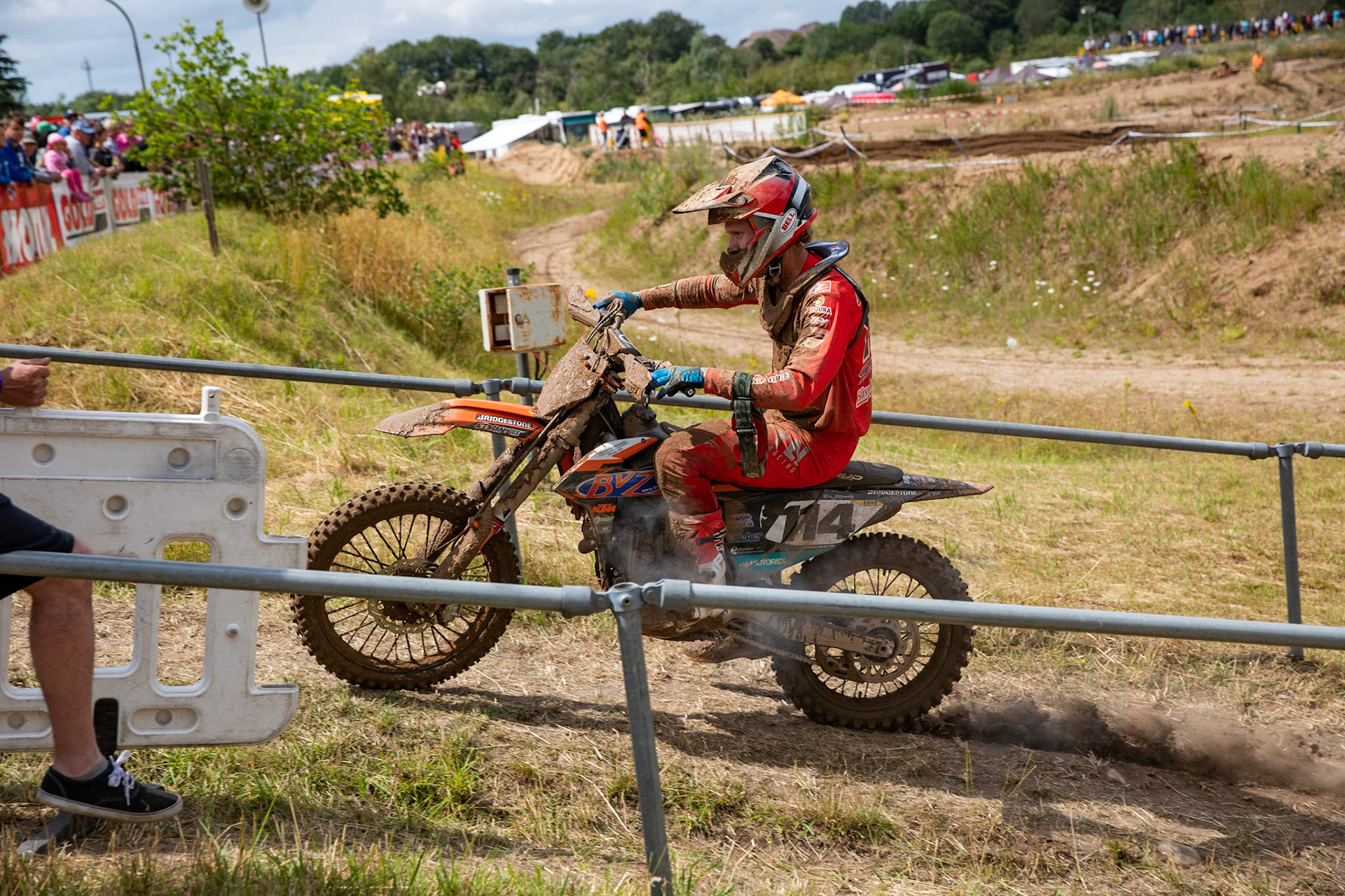 Davide von Zitzewitz (114) beim ADAC MX Masters am 21.07.19 auf dem Motorsportanlage in Tensfeld