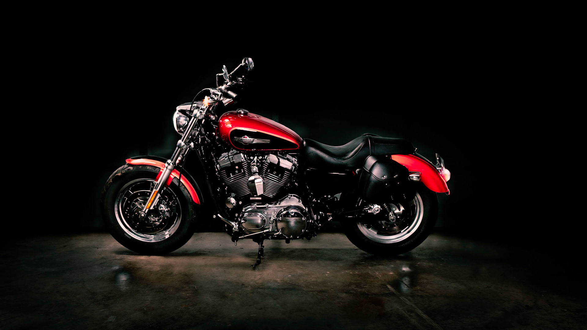 Light Painted Motorcycle