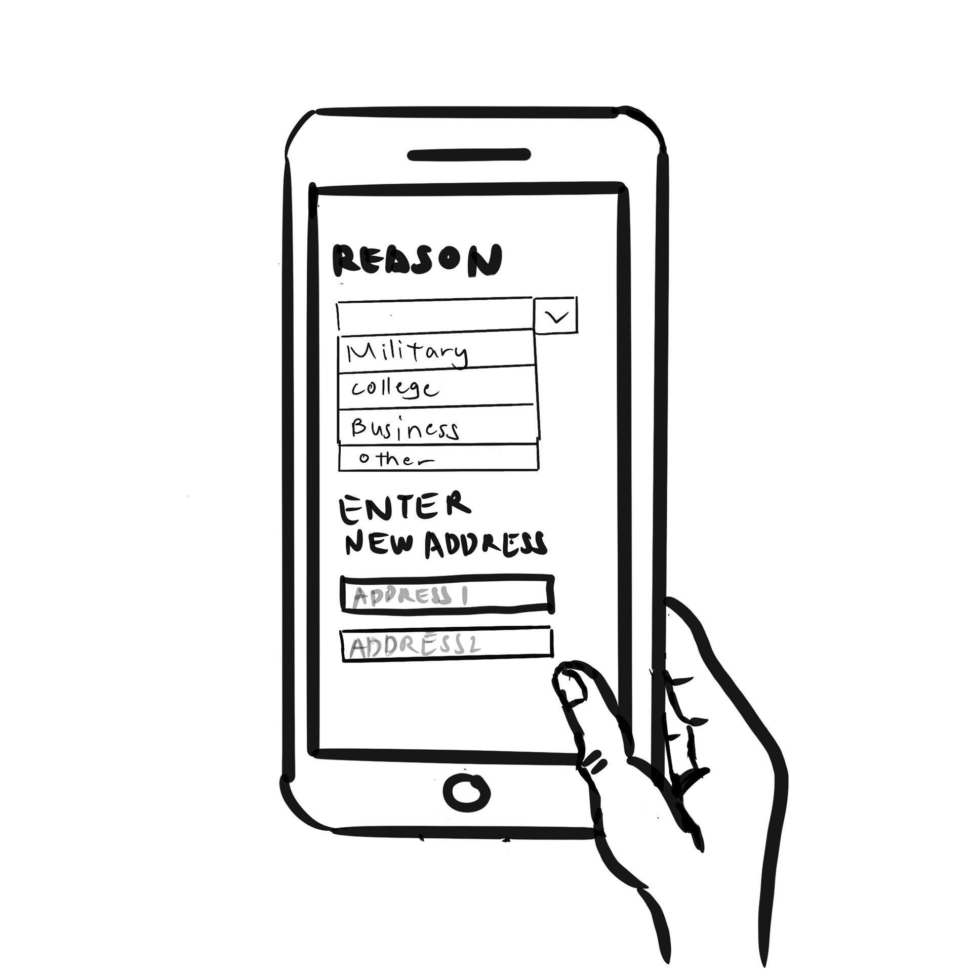 Once approved, enter reason for voting absentee, and enter new address