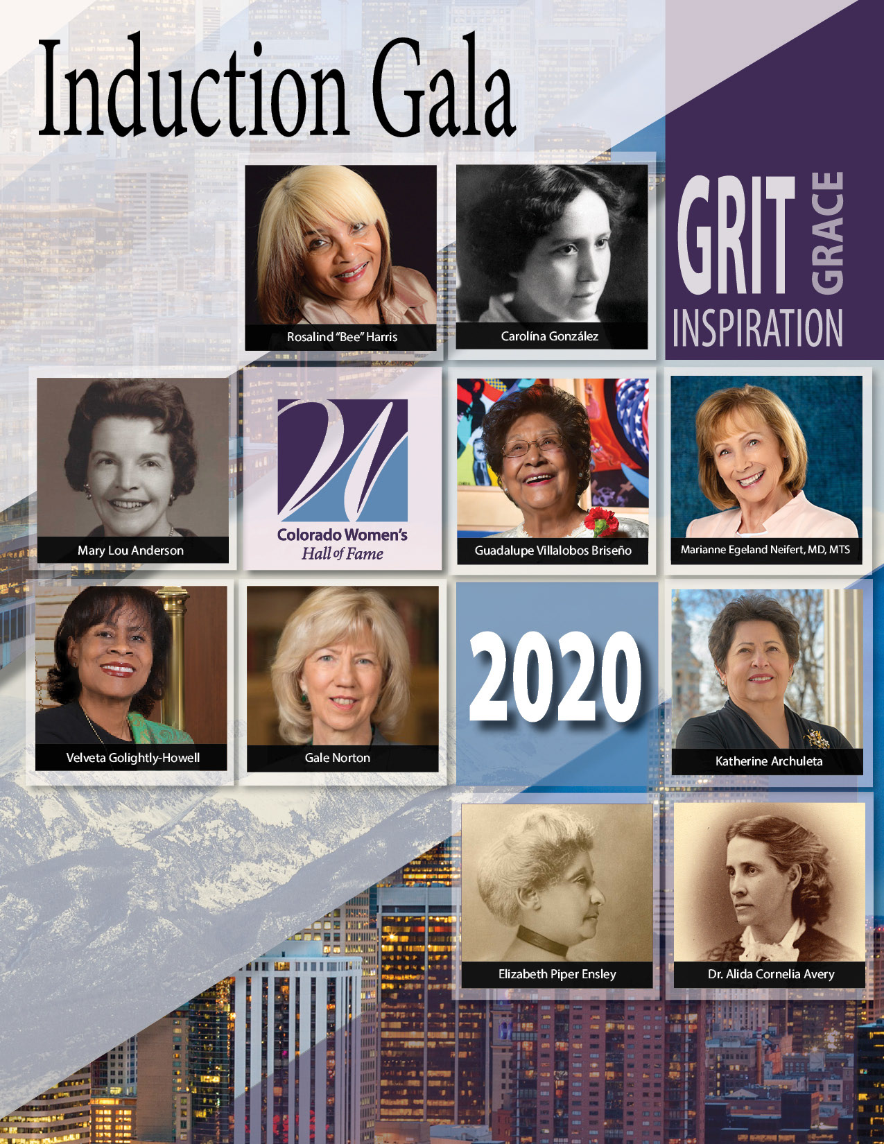 Front cover for Induction Program for 2020