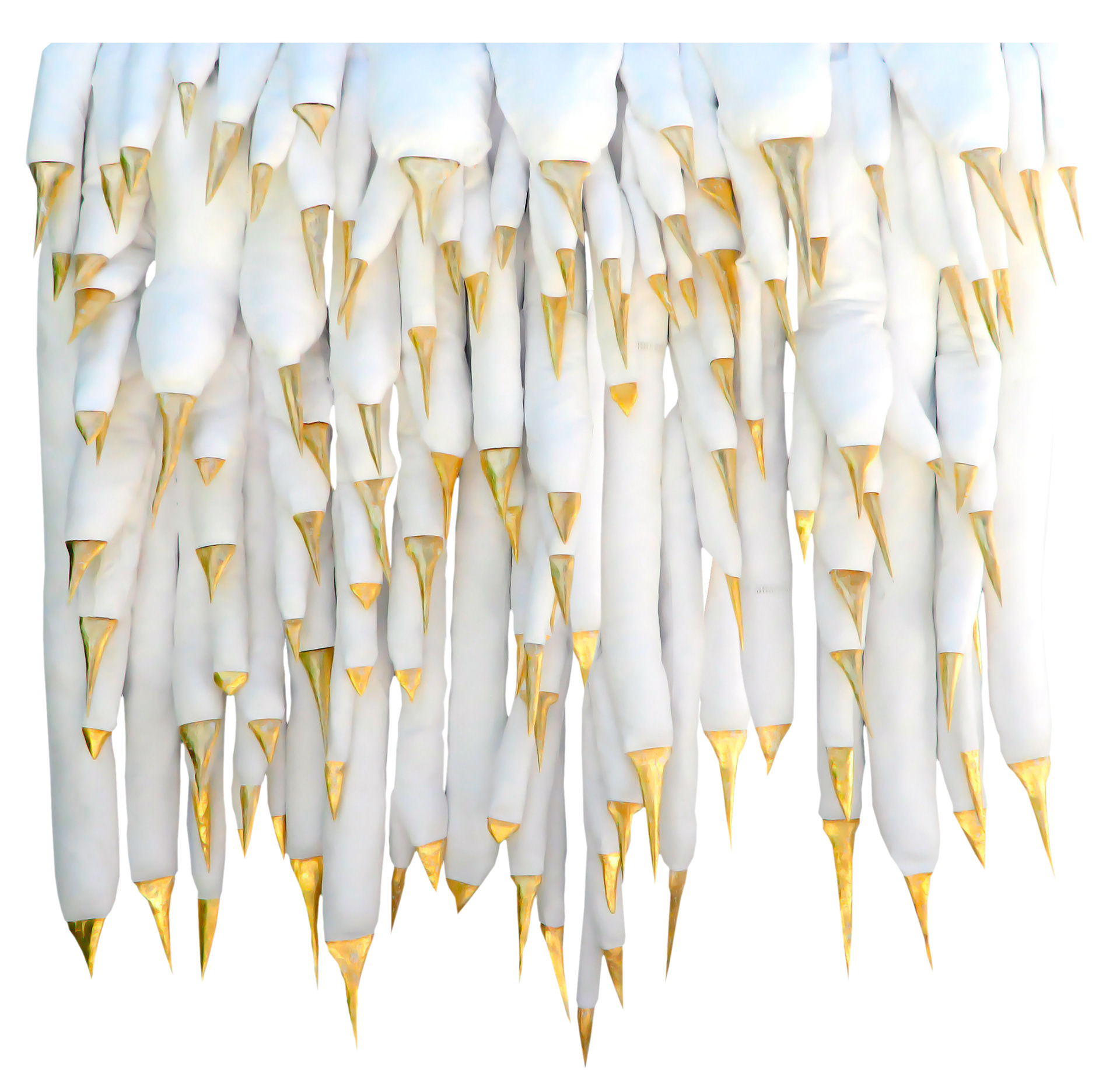 Fabric and polychrome wood 164x160cm