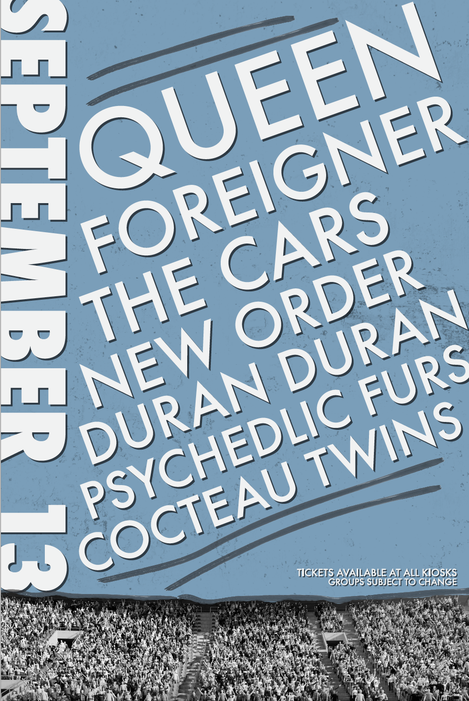 Fictitious Festival Poster 1980s