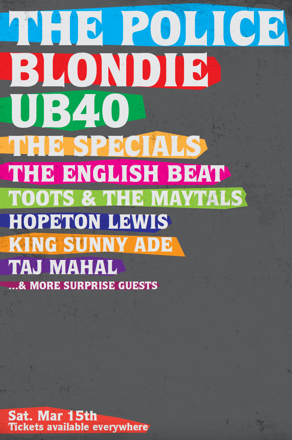 Fictitious Festival Poster 1980s