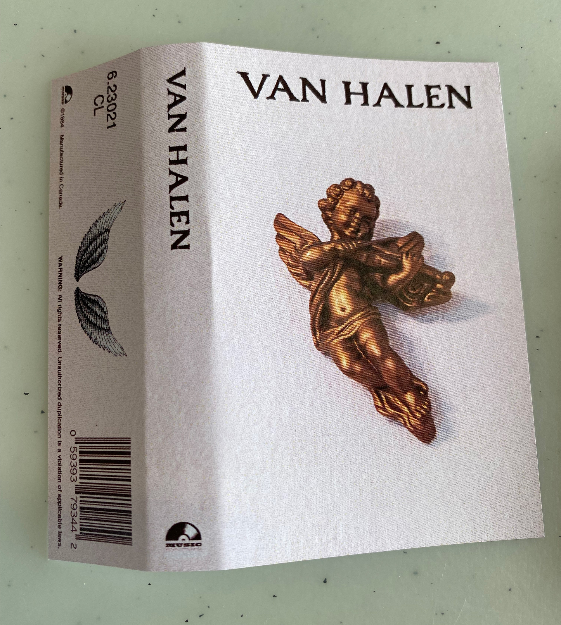 Van Halen Cassette Cover 1980s