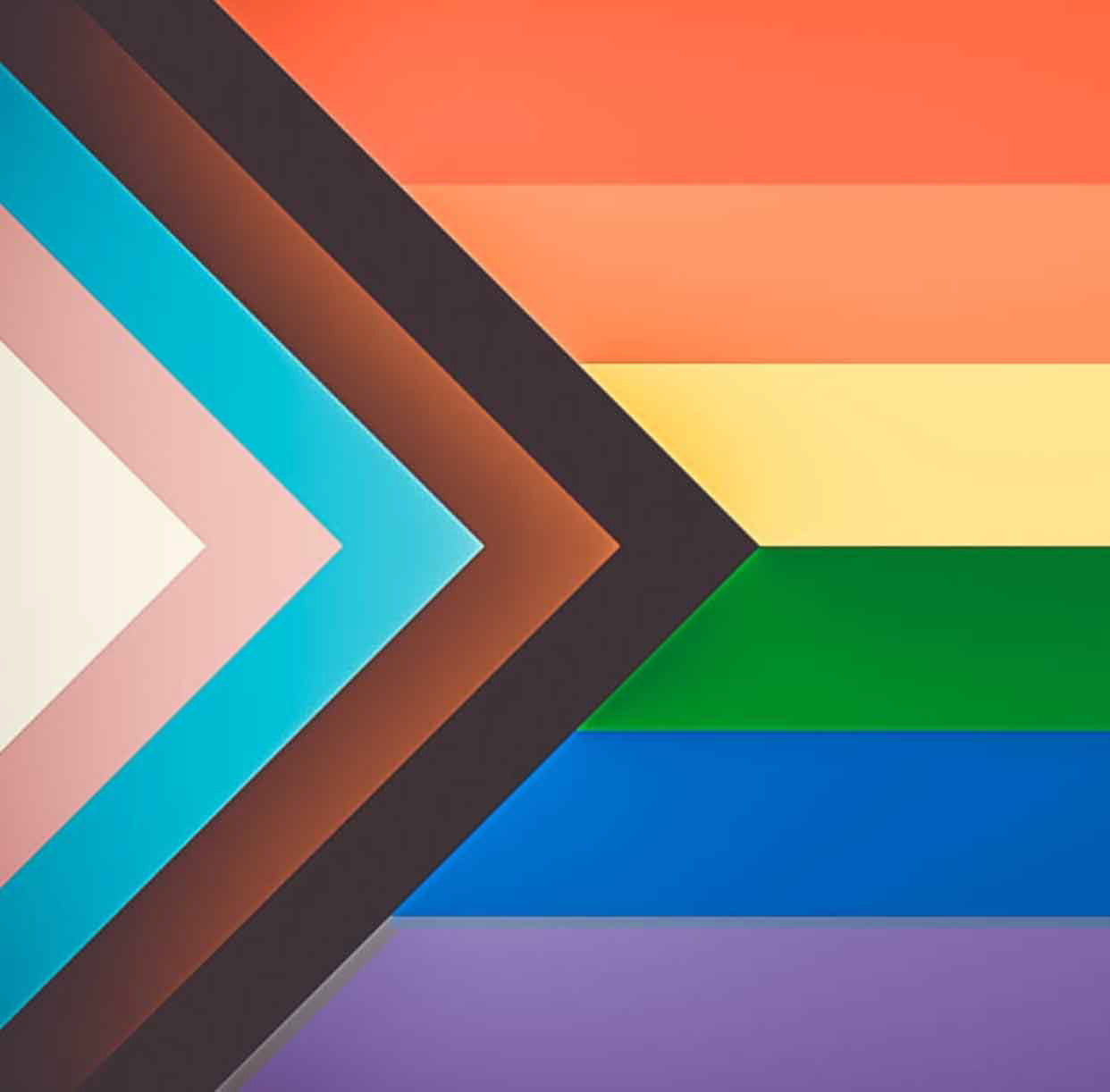 My take on the Pride flag.
