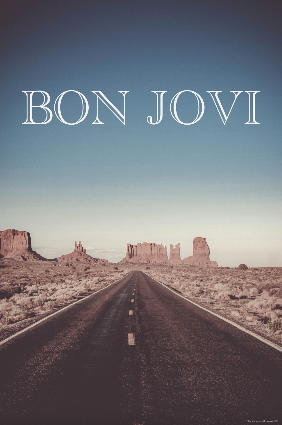 Bon Jovie Poster 1986