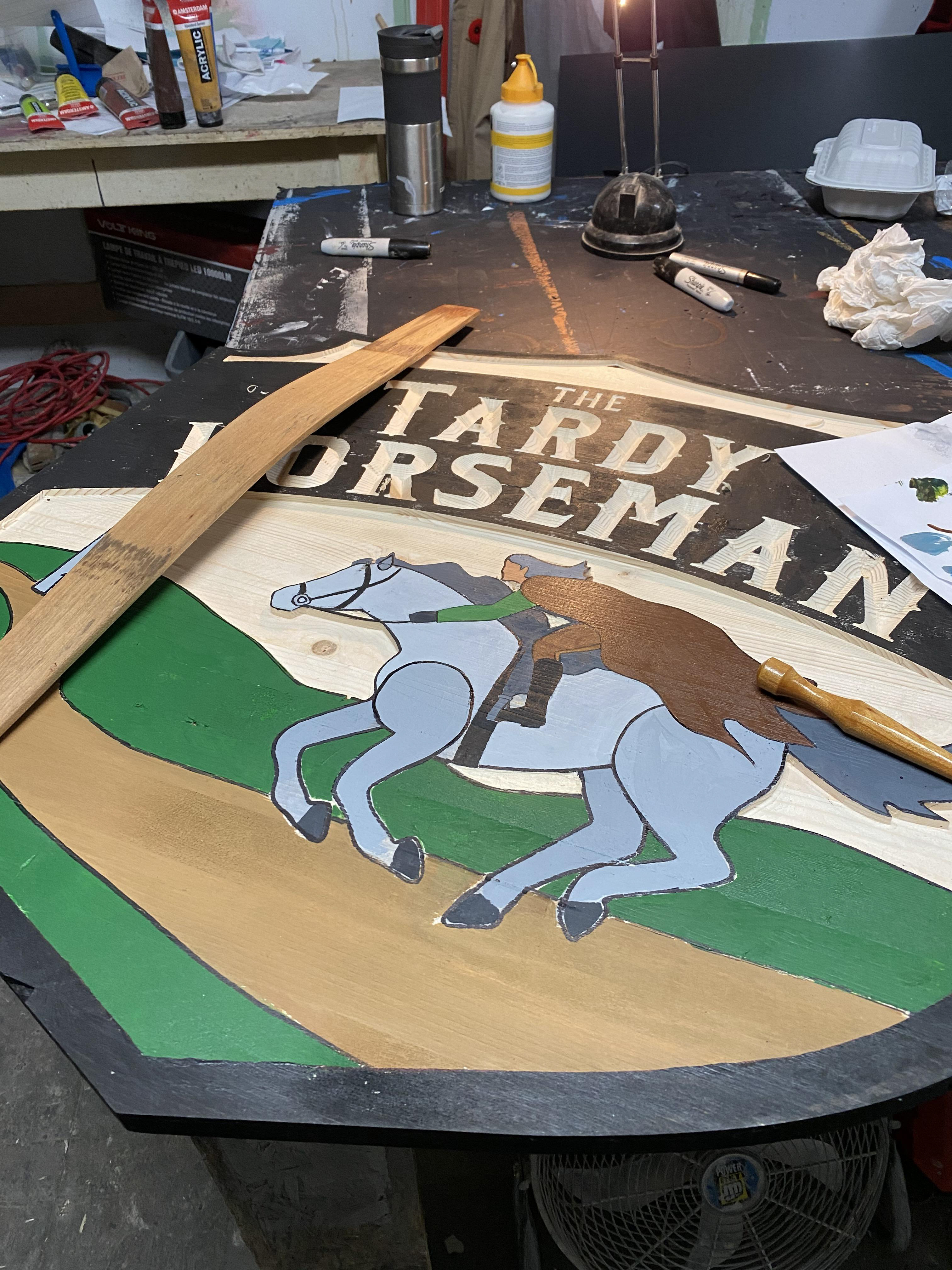 Pub Sign design for TV Series