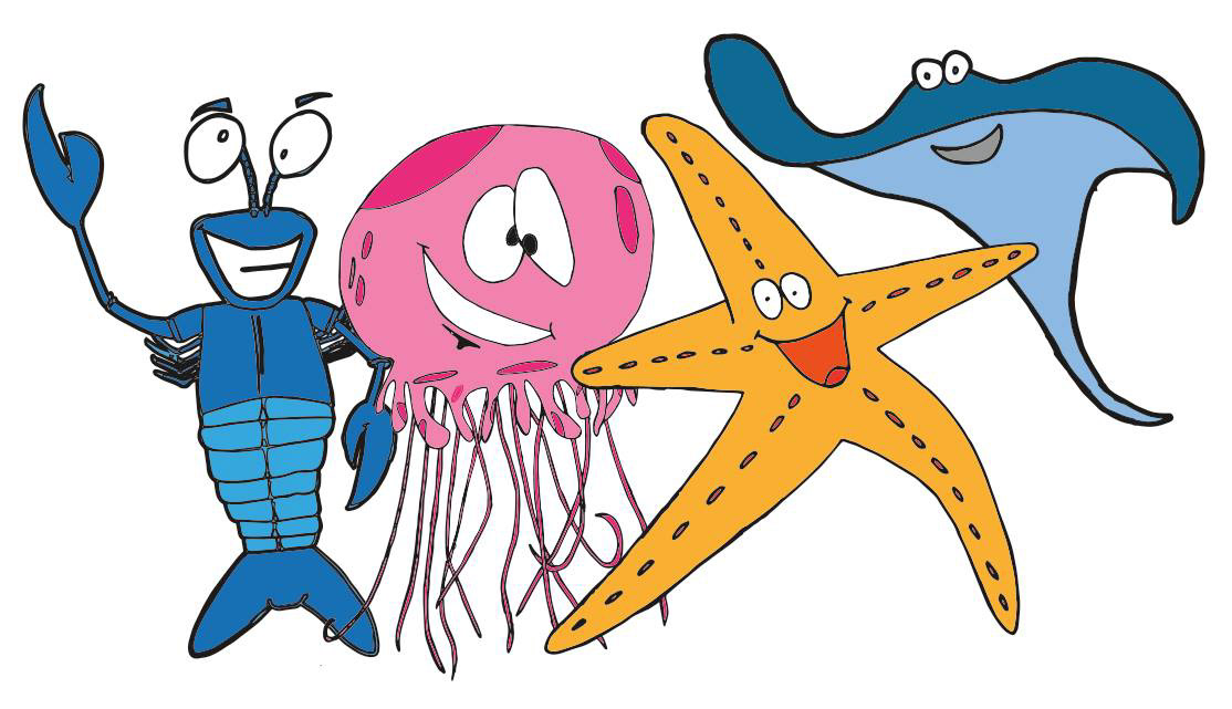 Some characters for a branding project for the Petty Harbour MiniAquarium